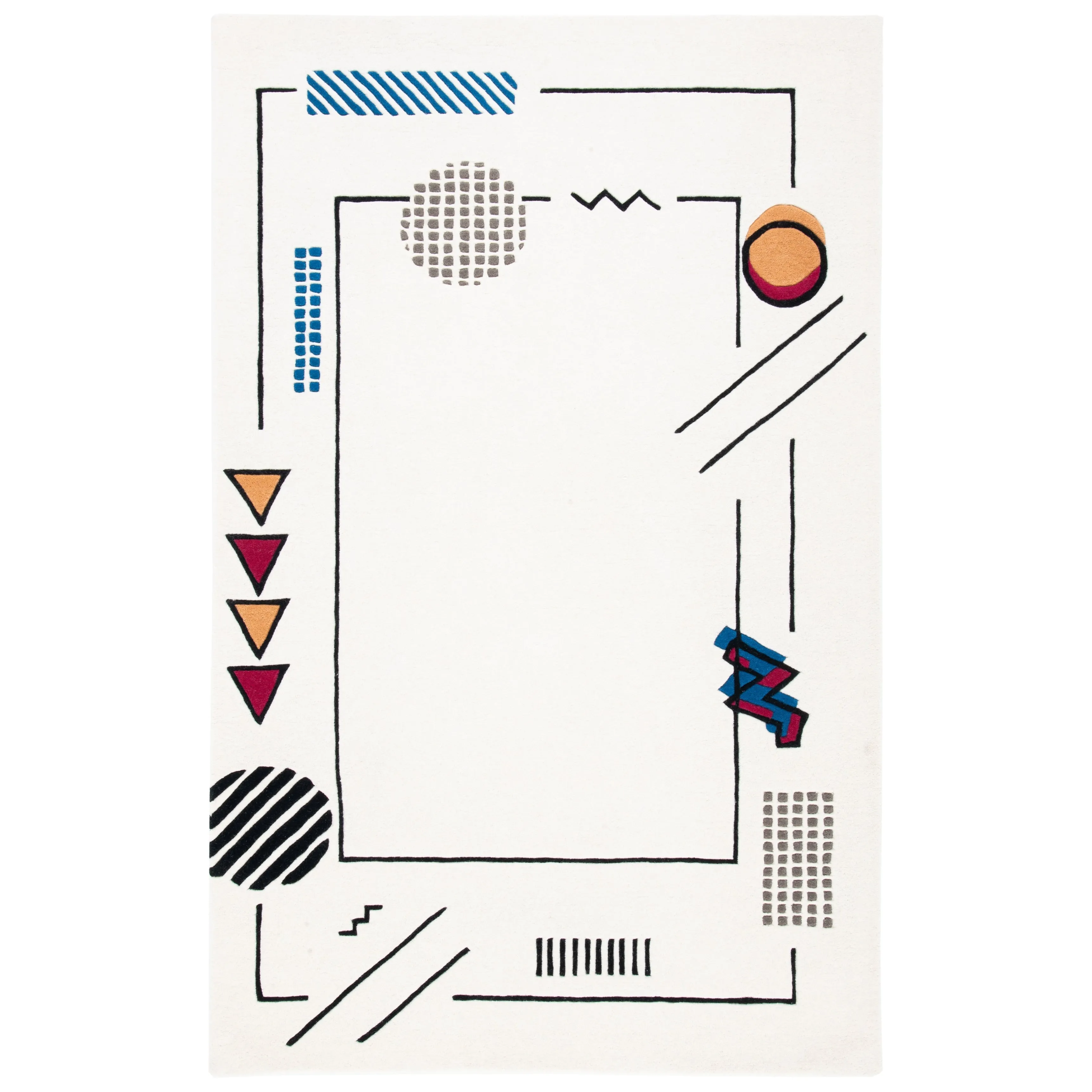 SAFAVIEH Handmade Fifth Avenue Aysu Mid-Century Modern Wool Rug