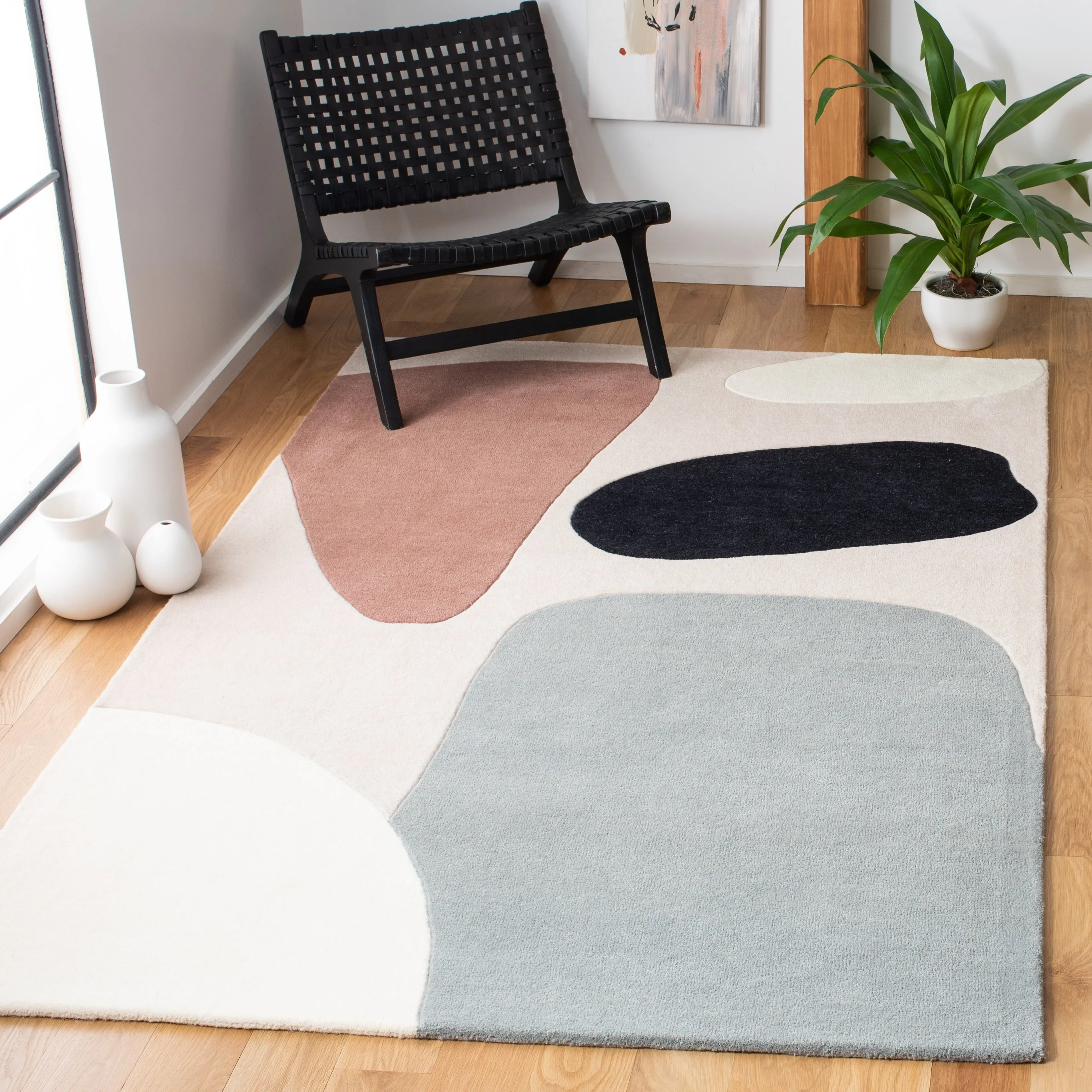 SAFAVIEH Handmade Fifth Avenue Engelberta Mid-Century Modern Wool Rug