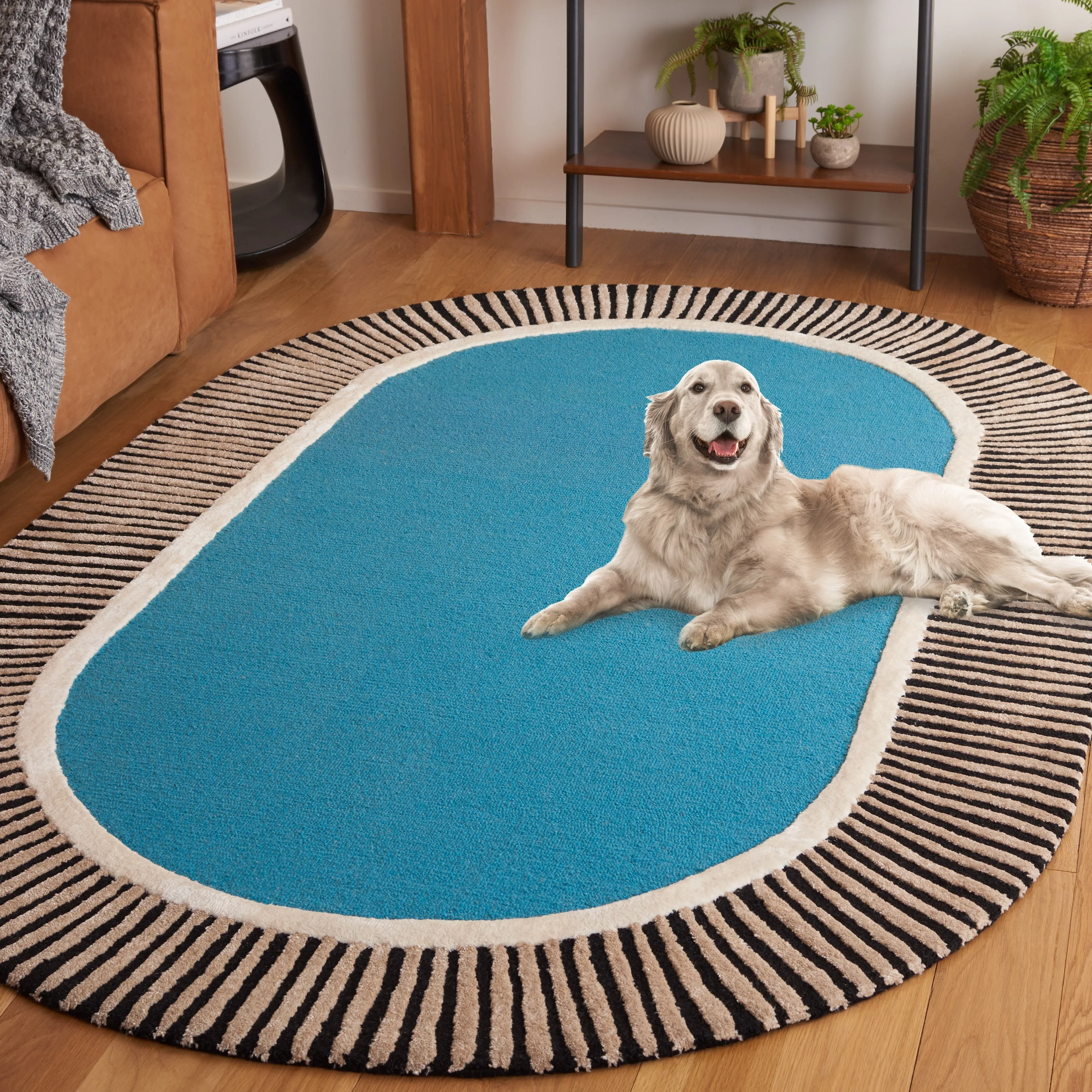 SAFAVIEH Handmade Fifth Avenue Zvjatka Mid-Century Modern Wool Rug