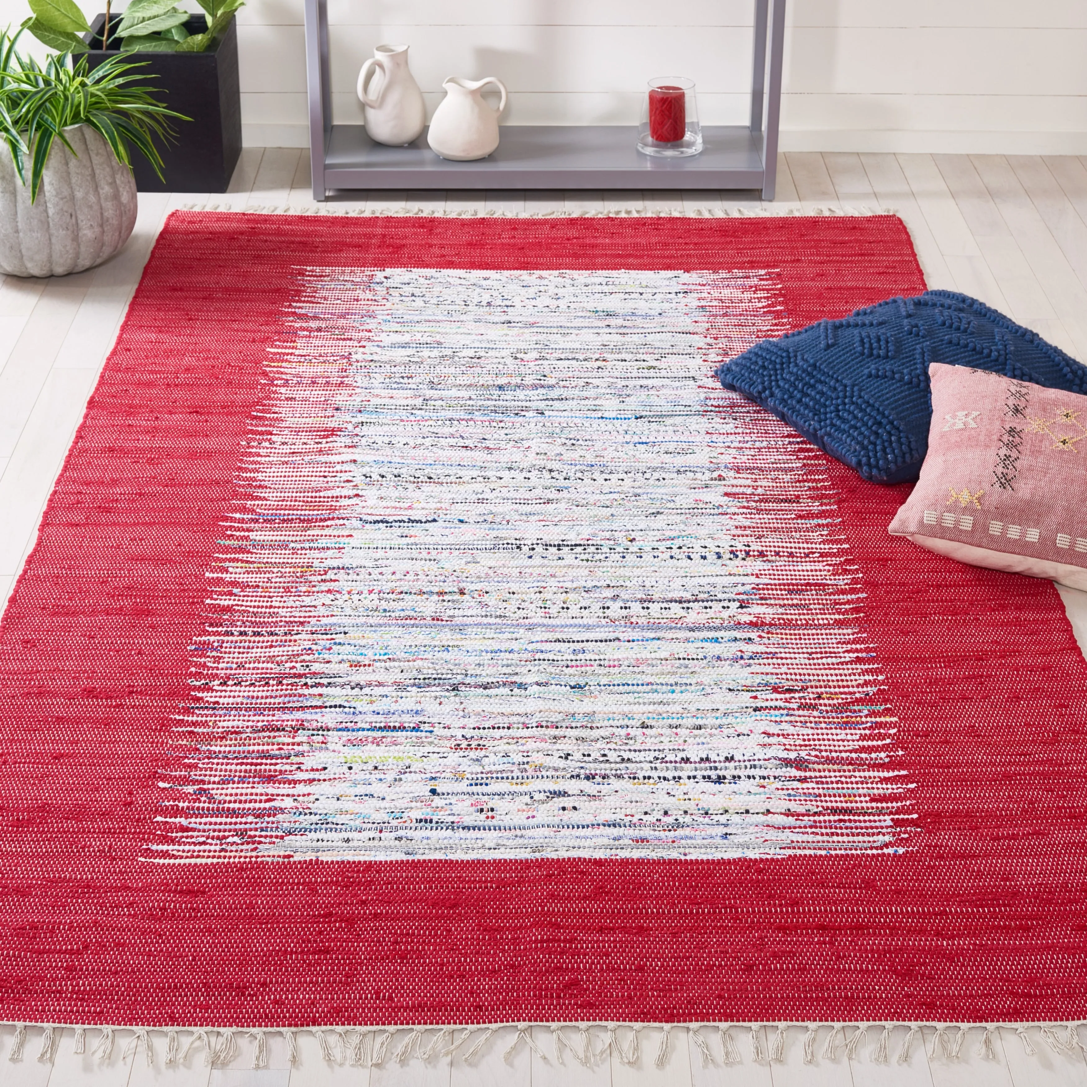 SAFAVIEH Handmade Flatweave Montauk Sidney Cotton Rug
