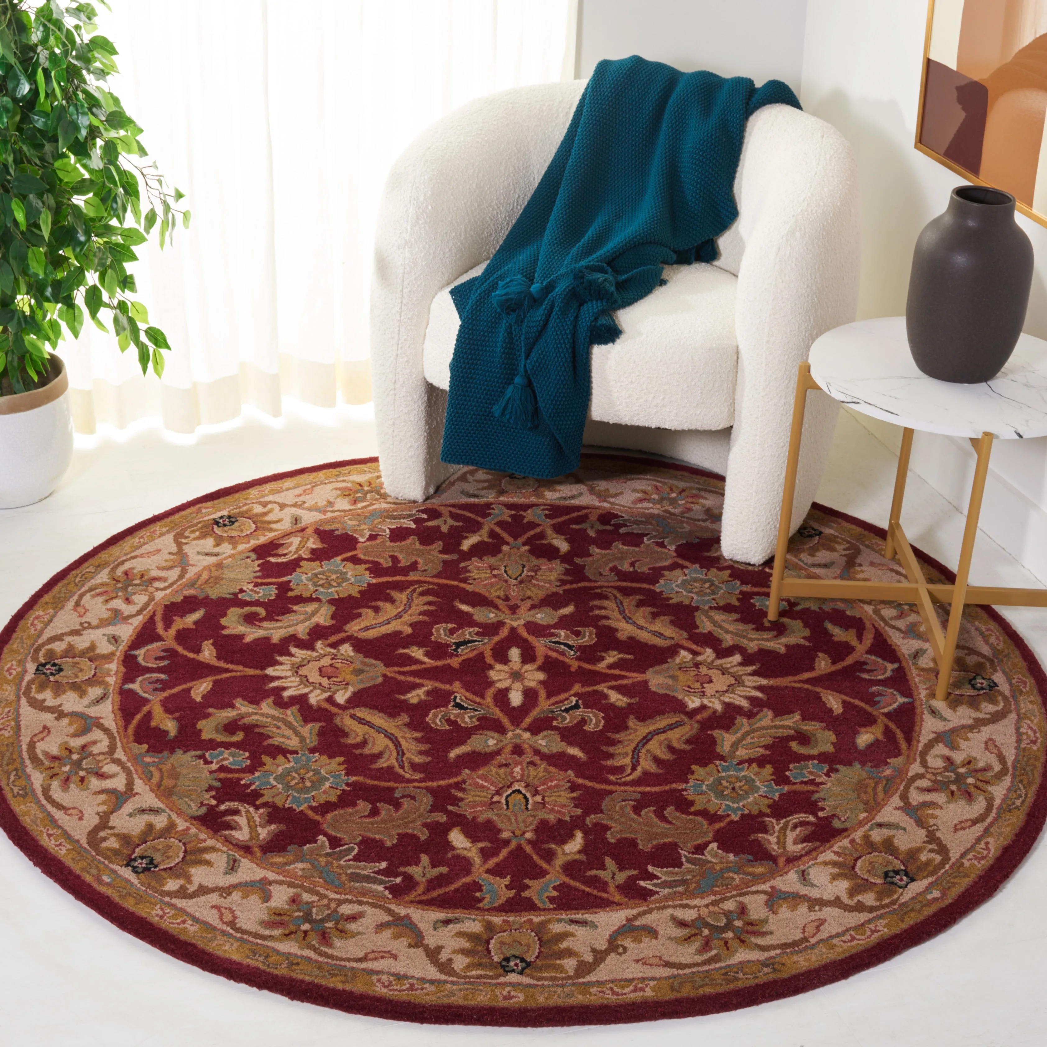 SAFAVIEH Handmade Heritage Lion Traditional Oriental Wool Rug