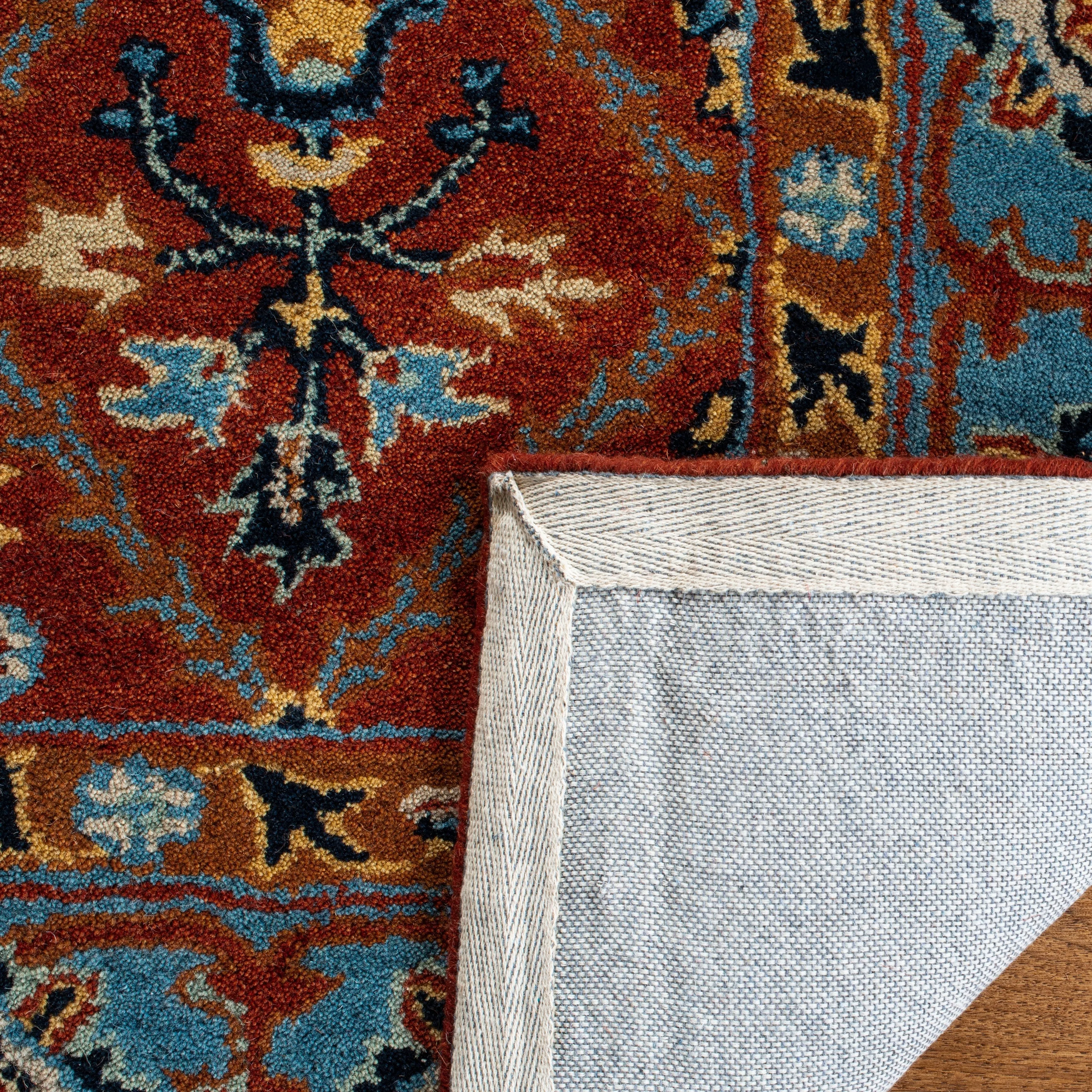 SAFAVIEH Handmade Heritage Overlapping Diamond Traditional Oriental Wool Rug
