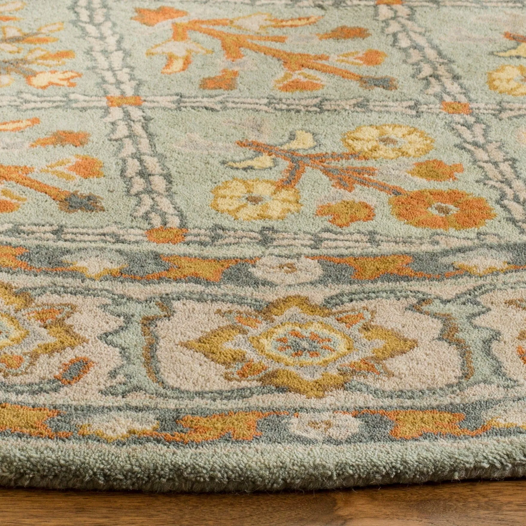 SAFAVIEH Handmade Heritage Overlapping Diamond Traditional Oriental Wool Rug