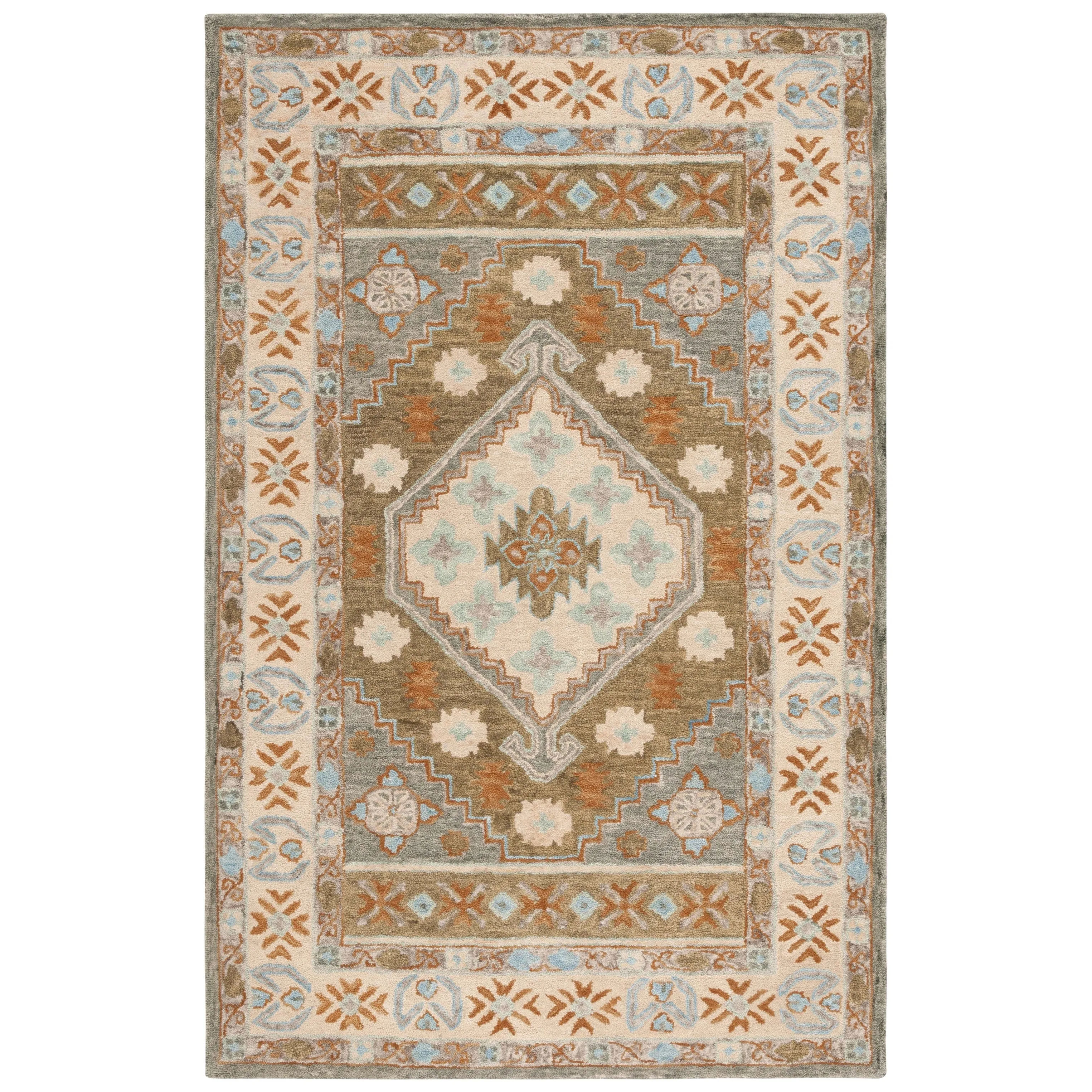 SAFAVIEH Handmade Heritage Stelia Traditional Wool Rug
