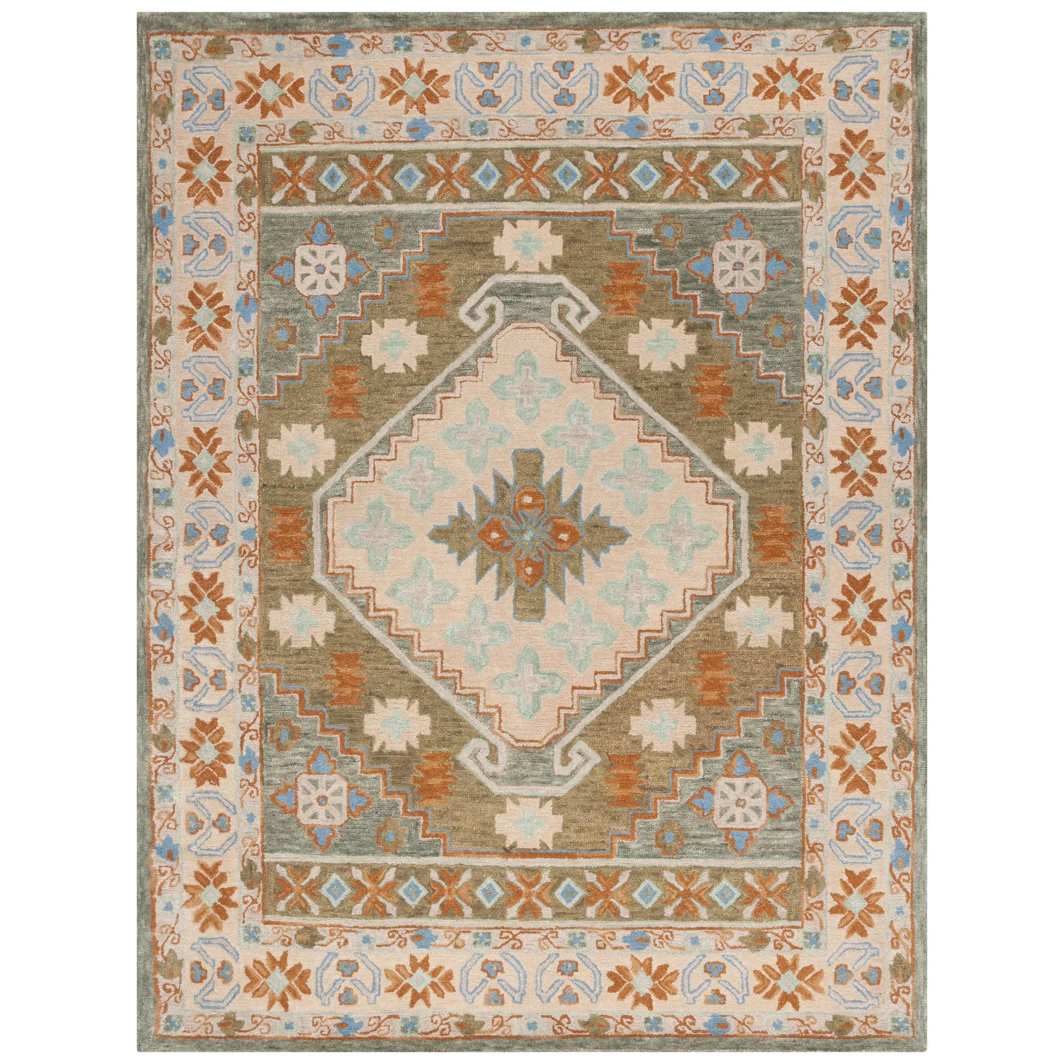 SAFAVIEH Handmade Heritage Stelia Traditional Wool Rug