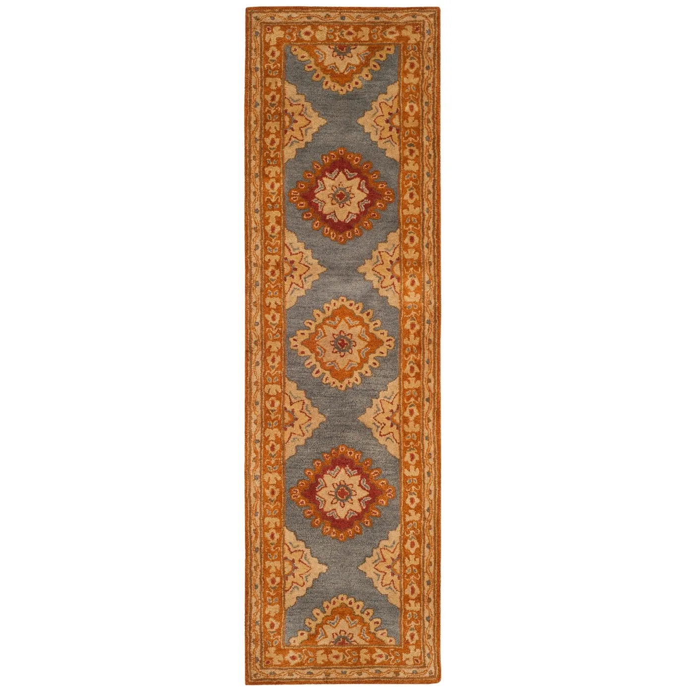 SAFAVIEH Handmade Heritage Surf Traditional Oriental Wool Rug