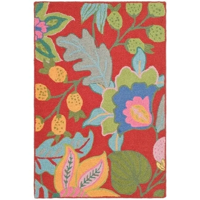 SAFAVIEH Handmade Jardin Bojidarka Country Floral Wool Rug