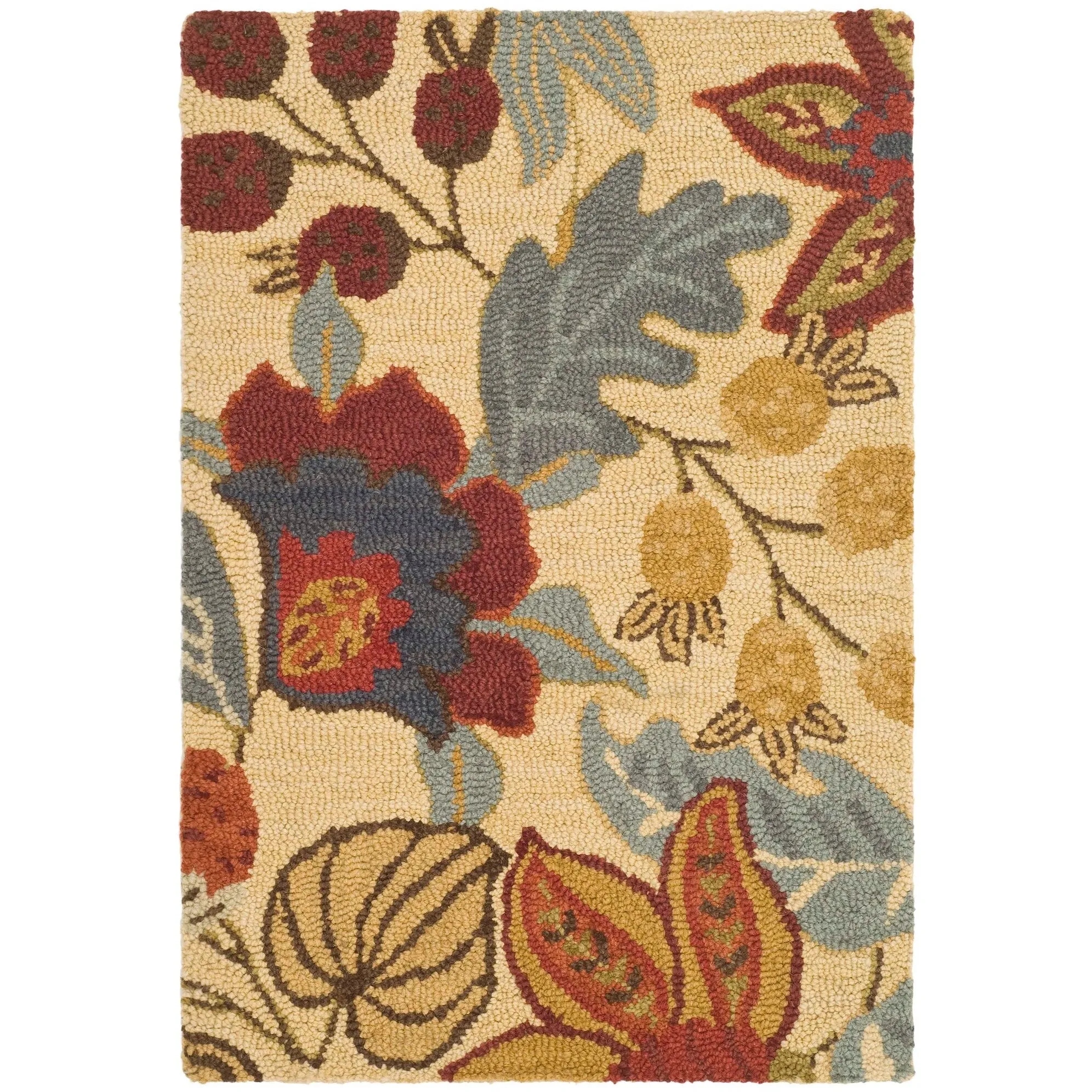 SAFAVIEH Handmade Jardin Monka Country Floral Wool Rug
