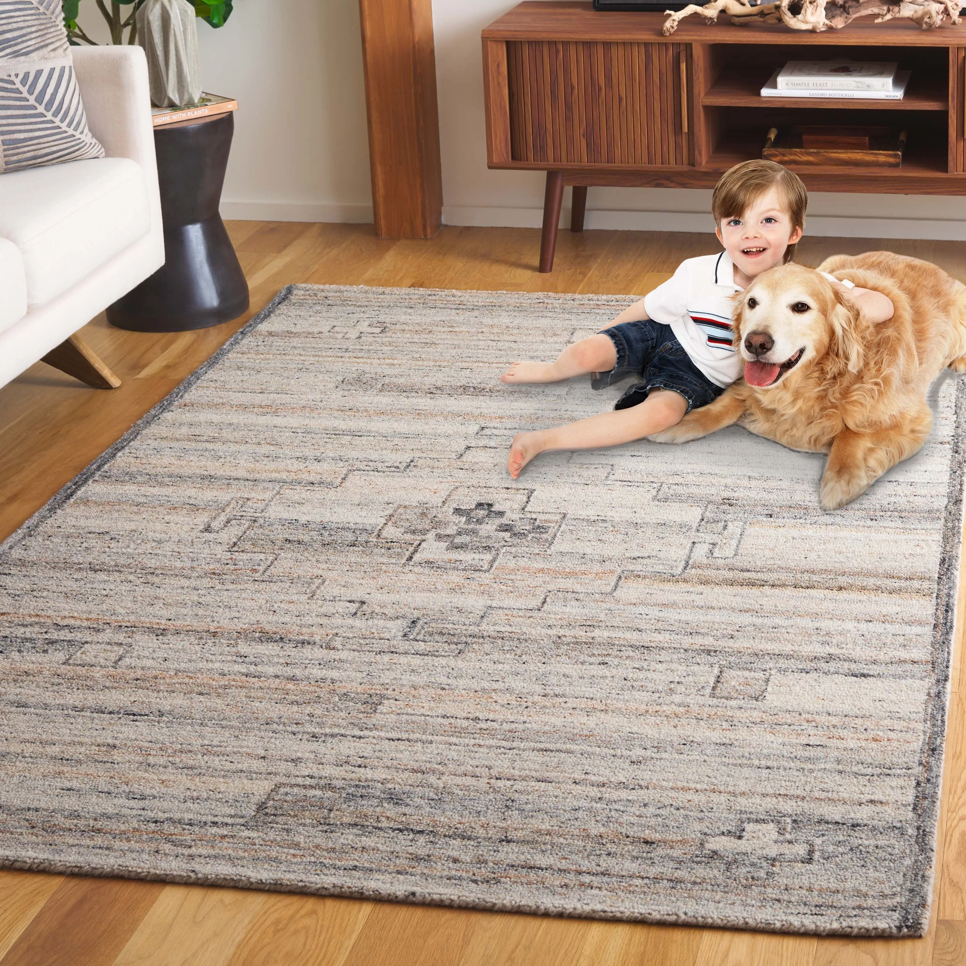 SAFAVIEH Handmade Kenya Shyamala Southwestern Wool Rug