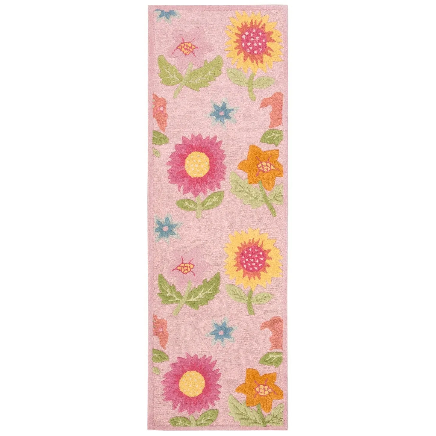 SAFAVIEH Handmade Kids Mikala Floral Wool Rug