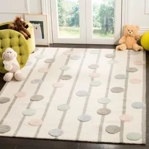 SAFAVIEH Handmade Kids Yasmeen Dotted Stripe Wool Rug