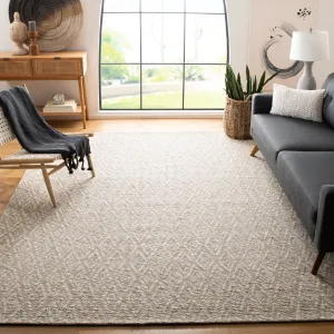 SAFAVIEH Handmade Marbella Liubovia Geometric Beige/Cream Wool Rug