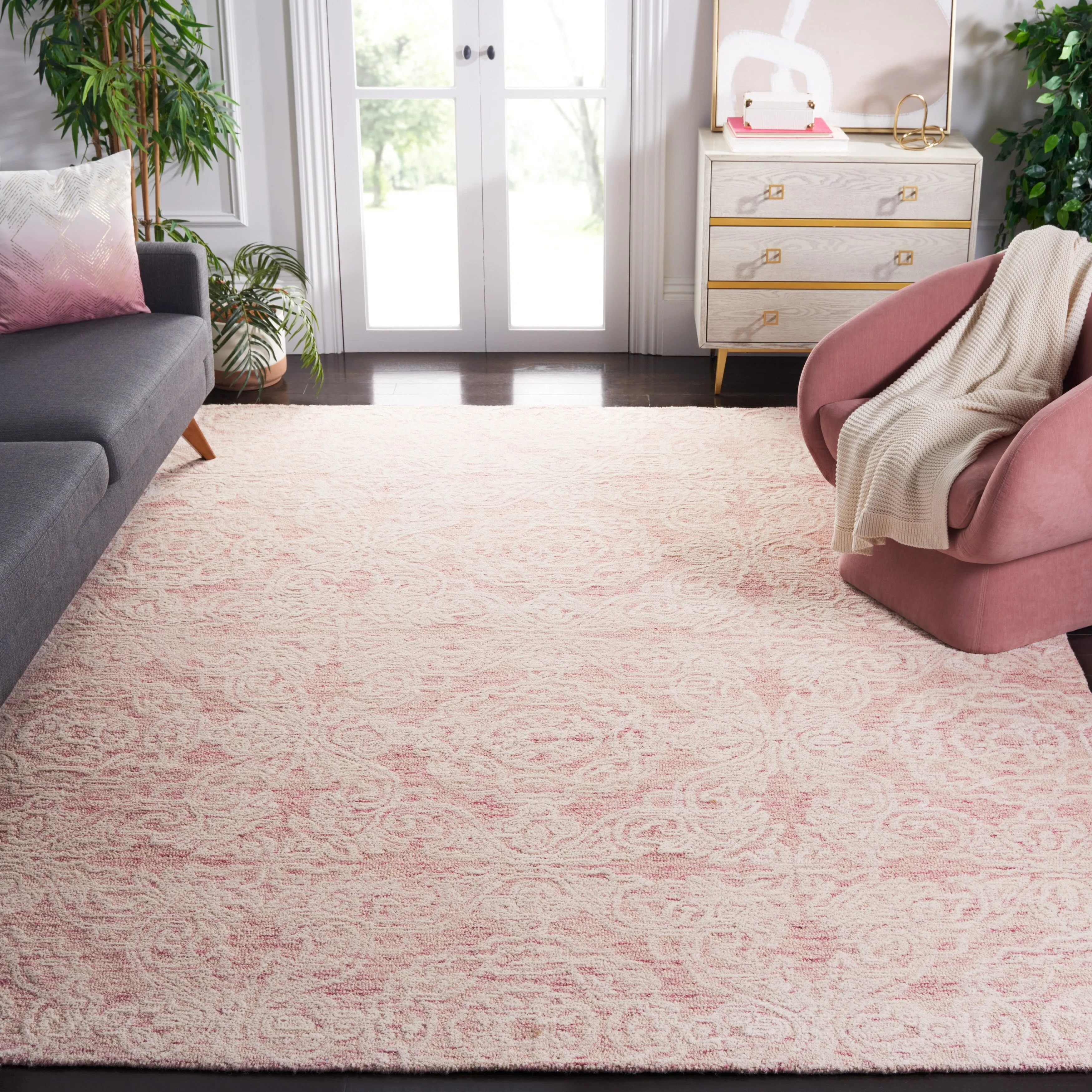 SAFAVIEH Handmade Metro Bhavani French Country Wool Rug