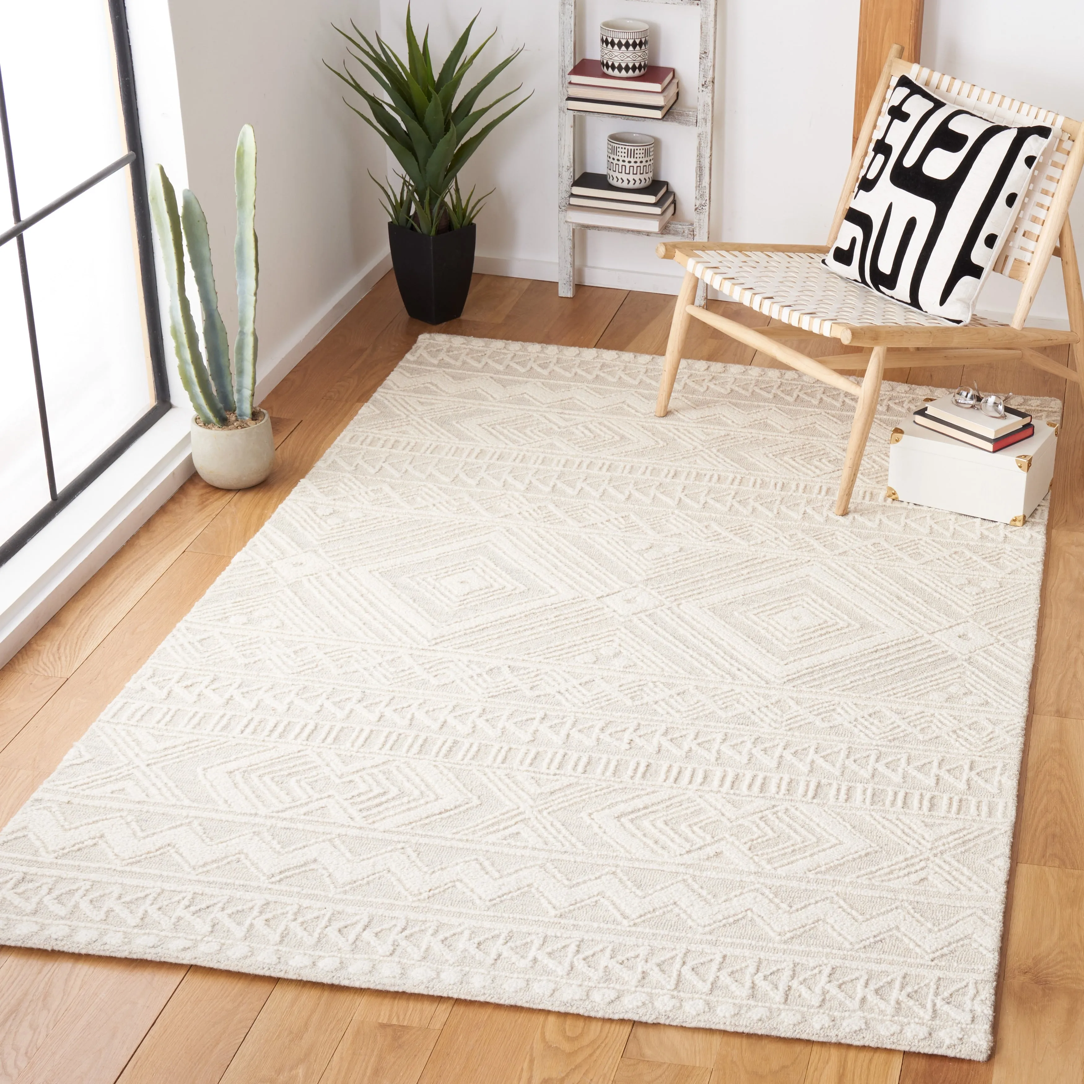 SAFAVIEH Handmade Metro Mirushe Boho Moroccan Wool Rug