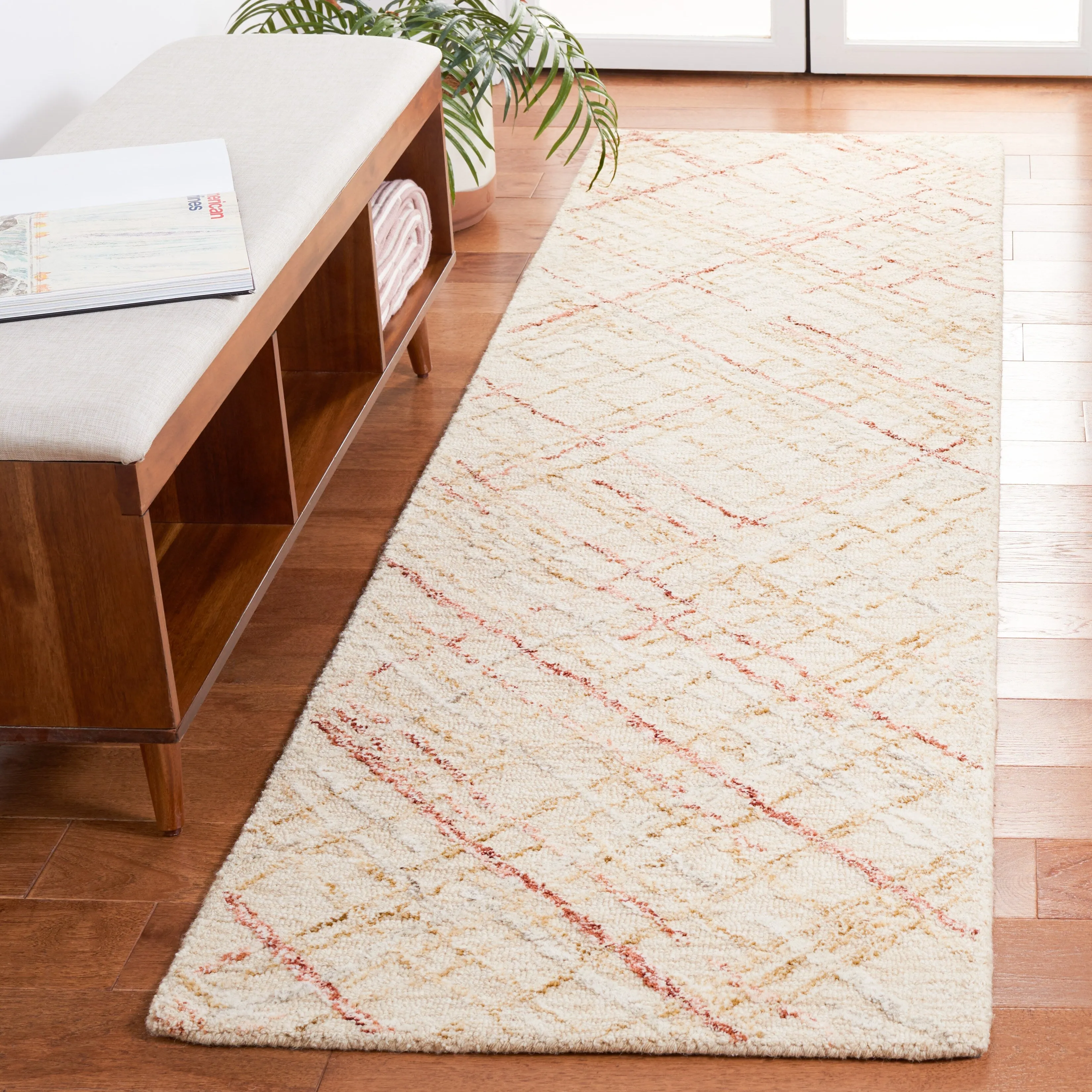 SAFAVIEH Handmade Micro-Loop Gokce Modern Wool Rug