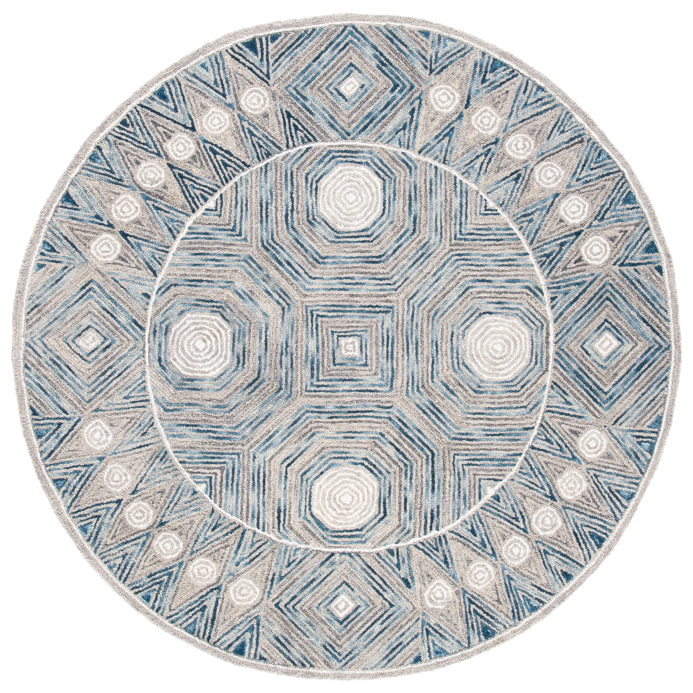 SAFAVIEH Handmade Micro-Loop Lindhilde Modern Wool Rug