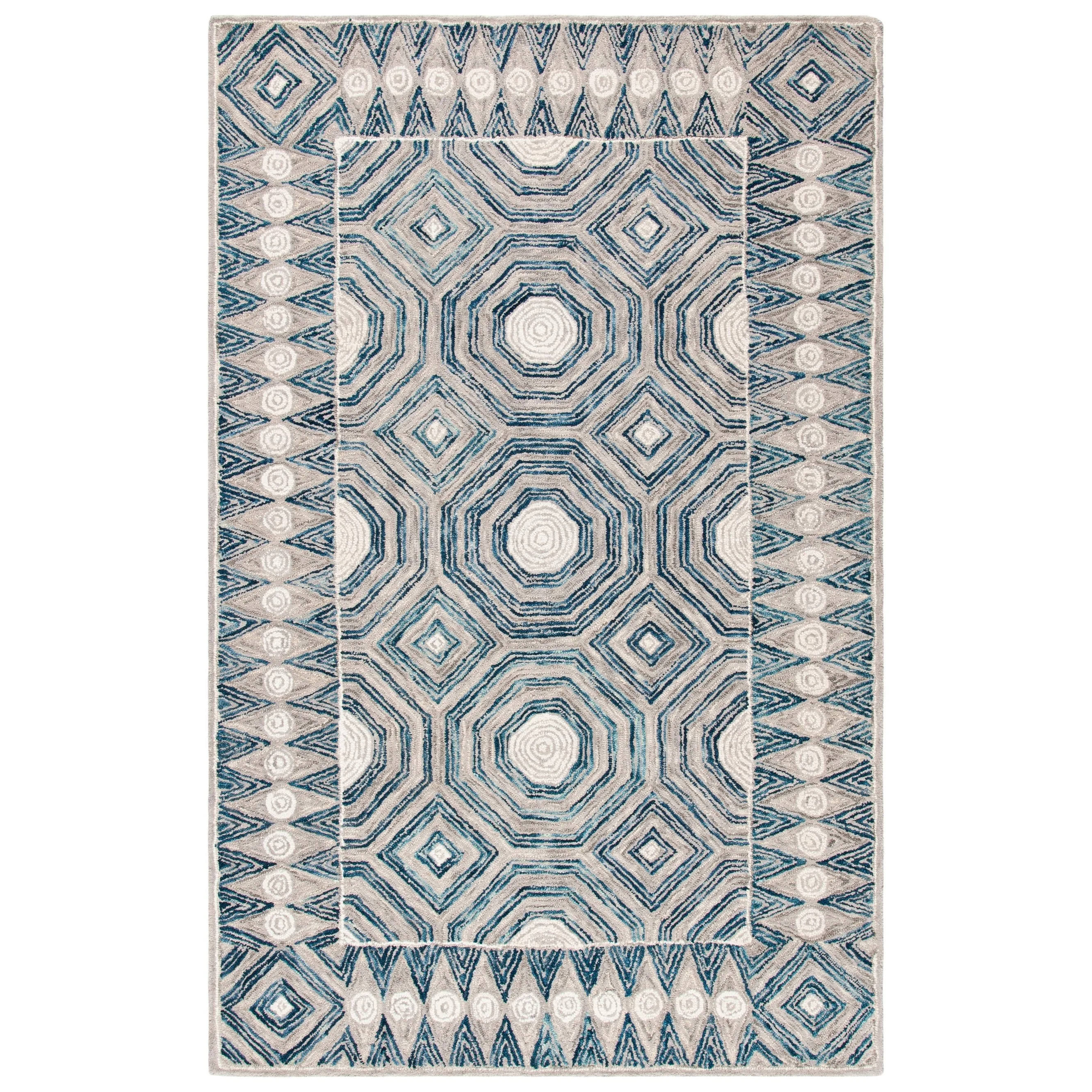 SAFAVIEH Handmade Micro-Loop Lindhilde Modern Wool Rug