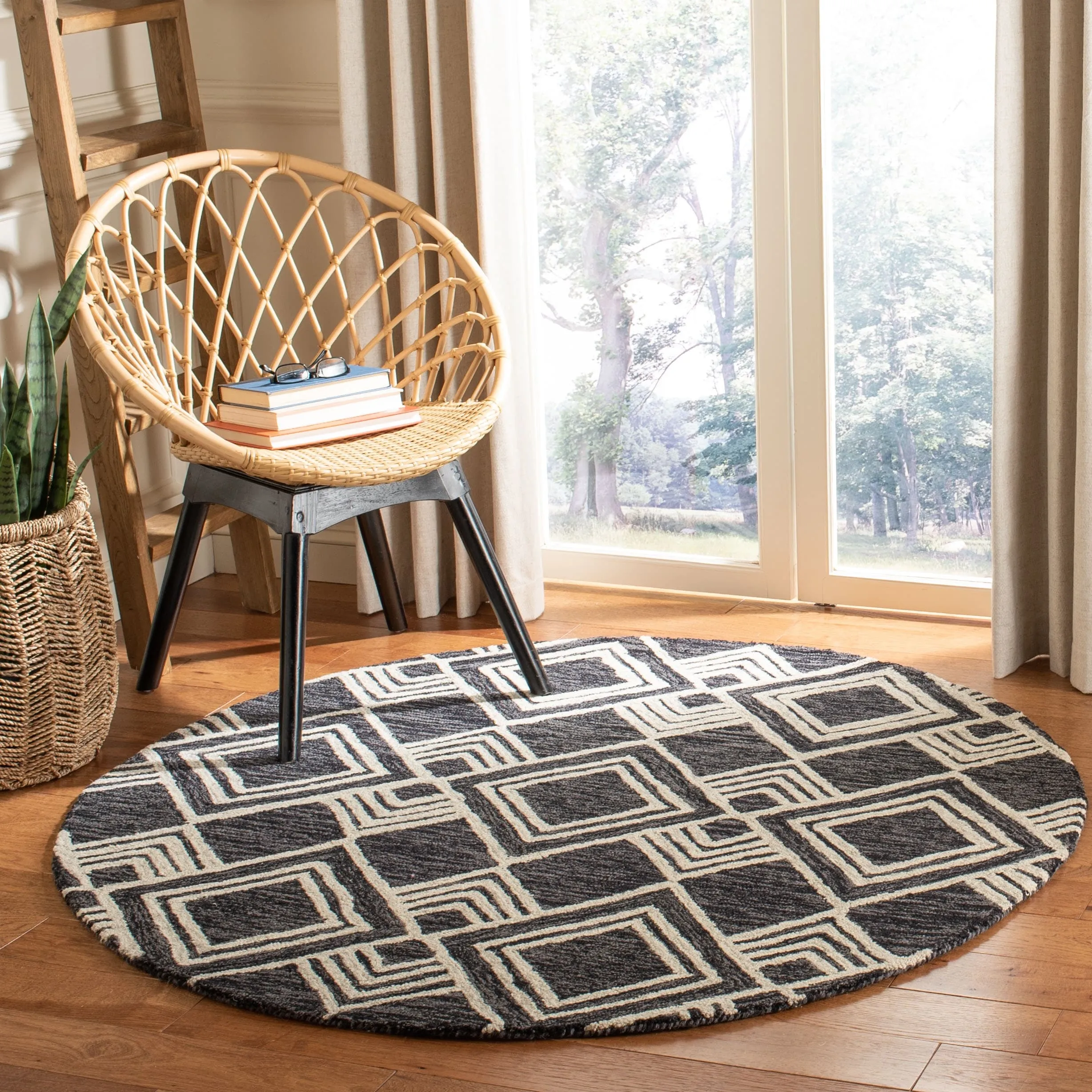 SAFAVIEH Handmade Micro-Loop Sevcan Moroccan Wool Rug