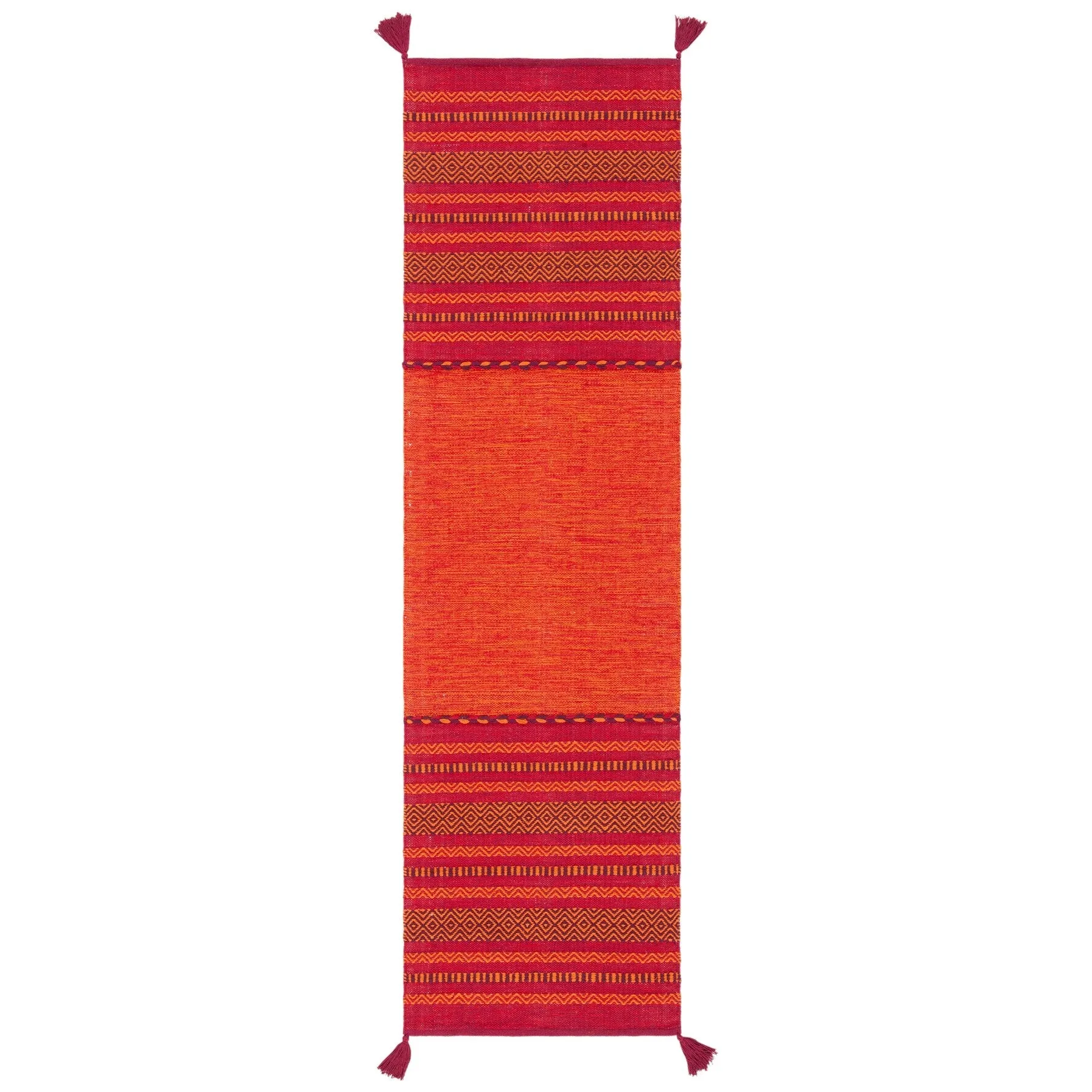 SAFAVIEH Handmade Montauk Carisbrooke Boho Stripe Cotton Flatweave Rug