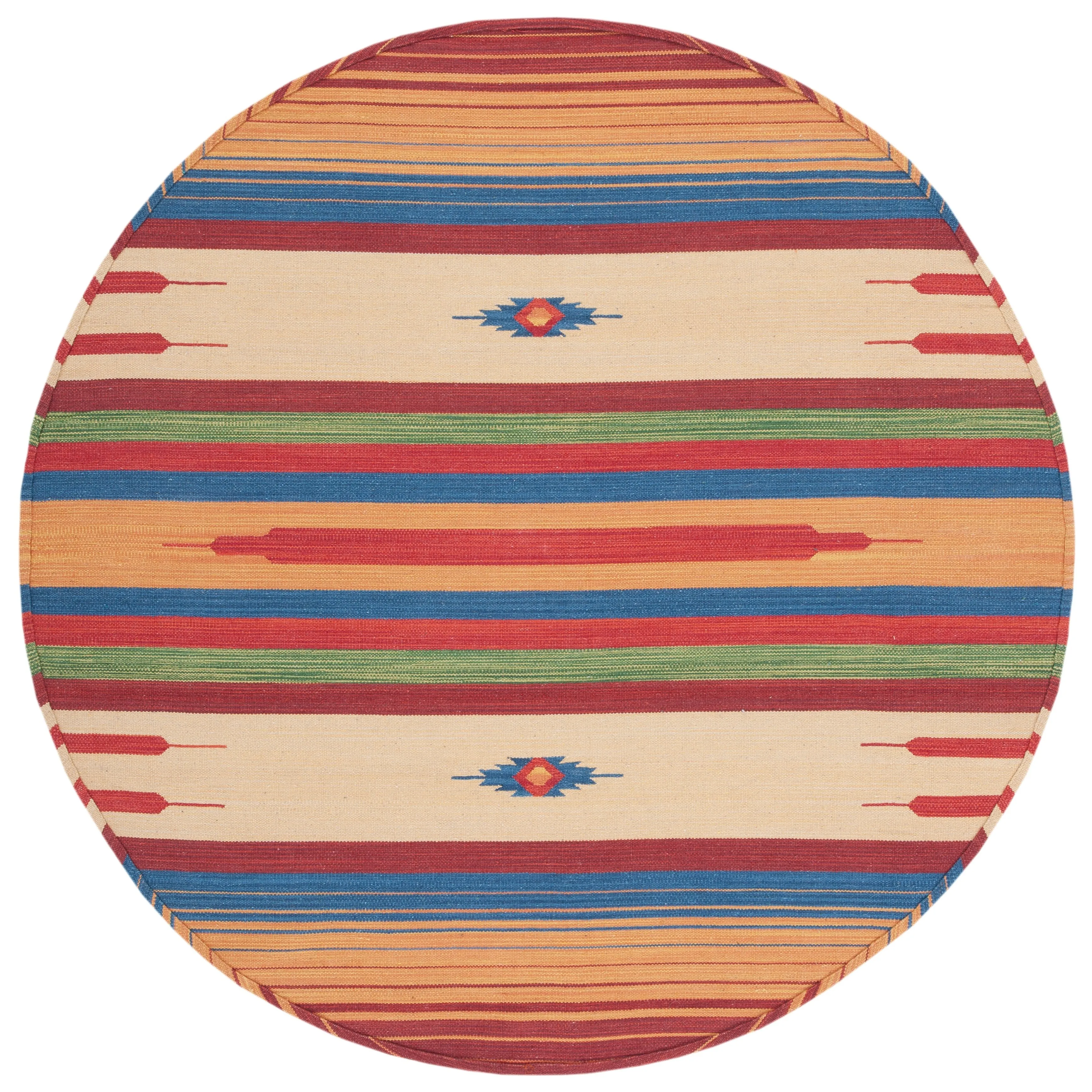 SAFAVIEH Handmade Montauk Suule Southwestern Tribal Cotton Fringe Rug