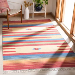 SAFAVIEH Handmade Montauk Suule Southwestern Tribal Cotton Fringe Rug