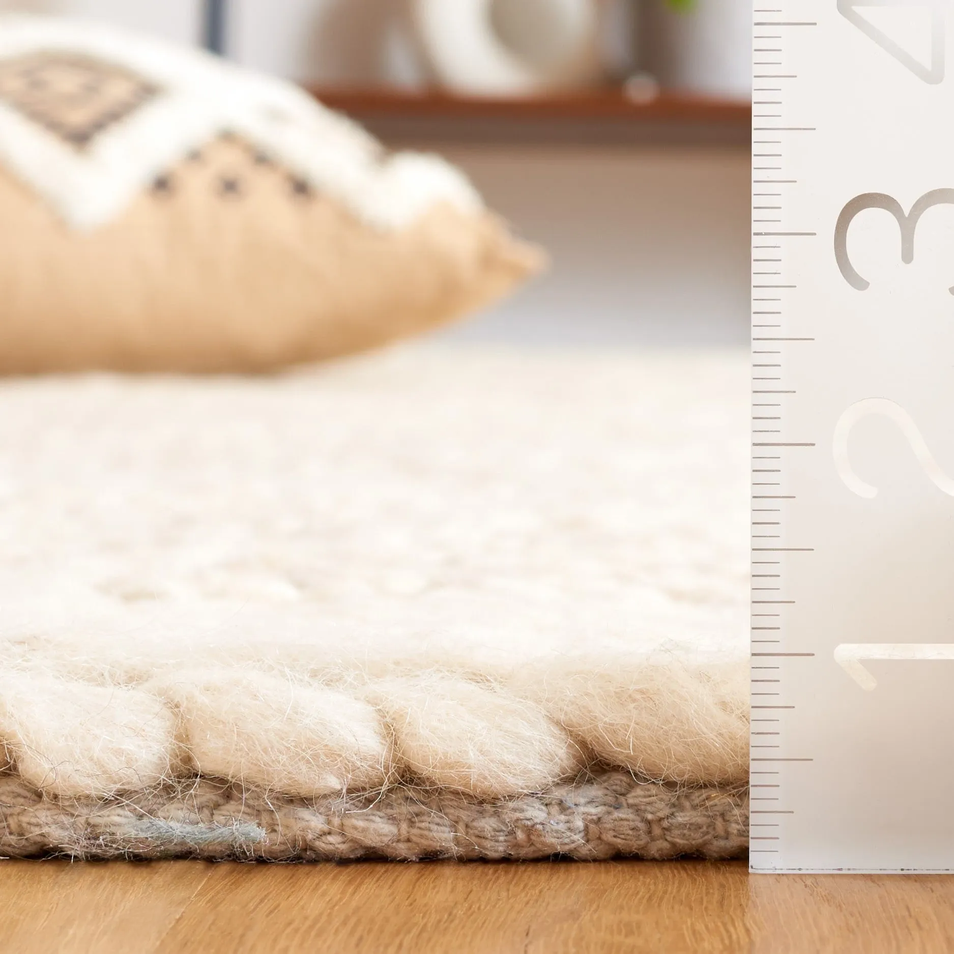 SAFAVIEH Handmade Natura Nigara Farmhouse Trellis Wool Rug