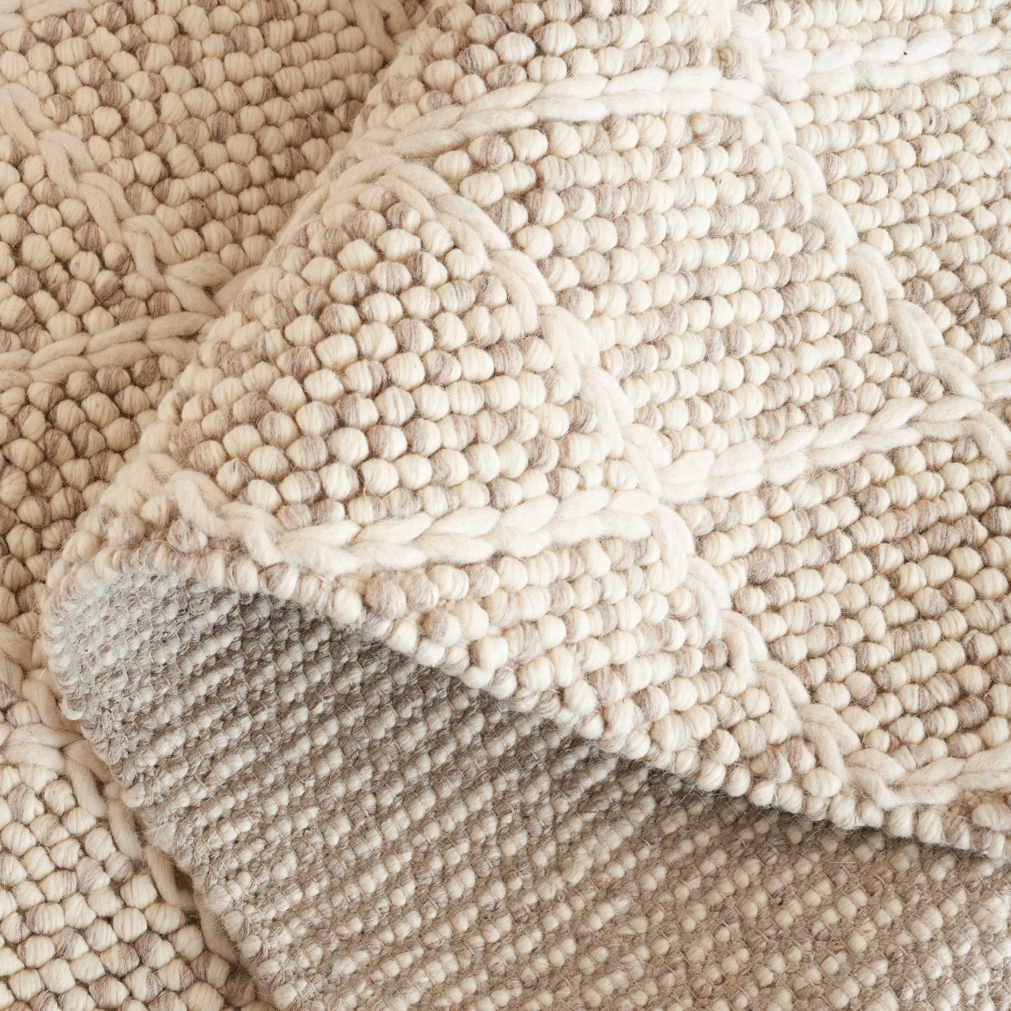 SAFAVIEH Handmade Natura Nigara Farmhouse Trellis Wool Rug