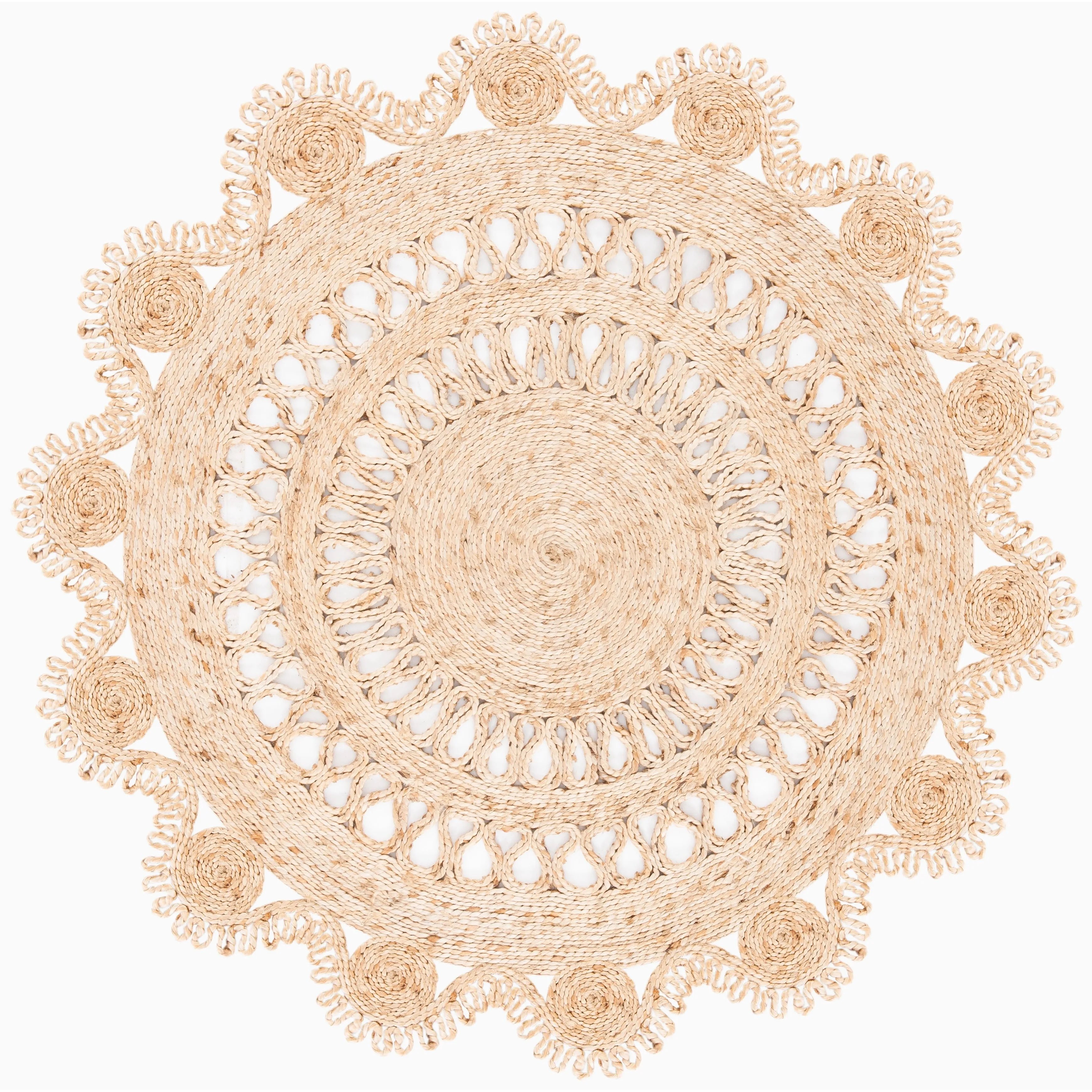 SAFAVIEH Handmade Natural Fiber Mareli Farmhouse Rug