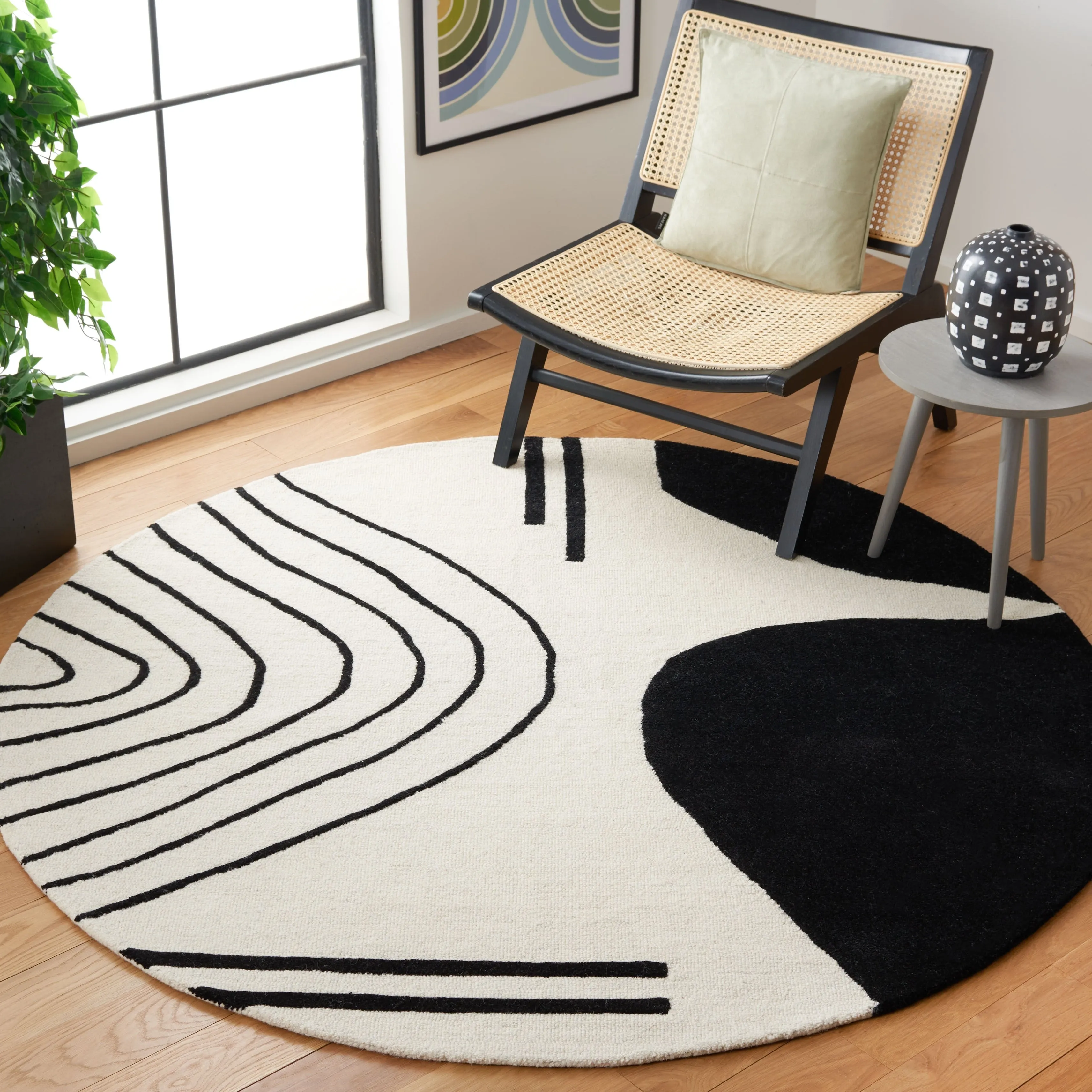 SAFAVIEH Handmade Rodeo Drive Abigayle Mid-Century Modern Wool Rug
