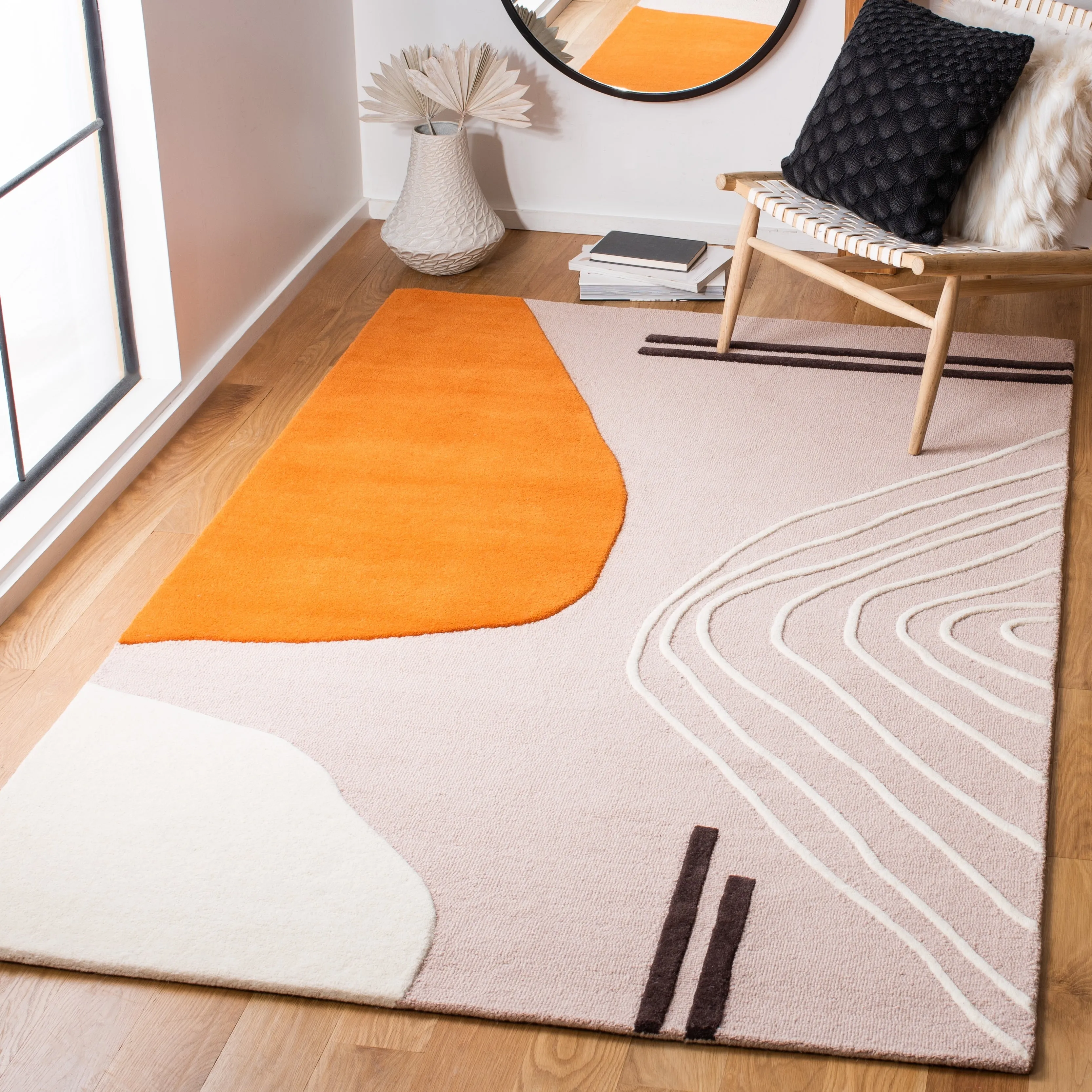 SAFAVIEH Handmade Rodeo Drive Abigayle Mid-Century Modern Wool Rug