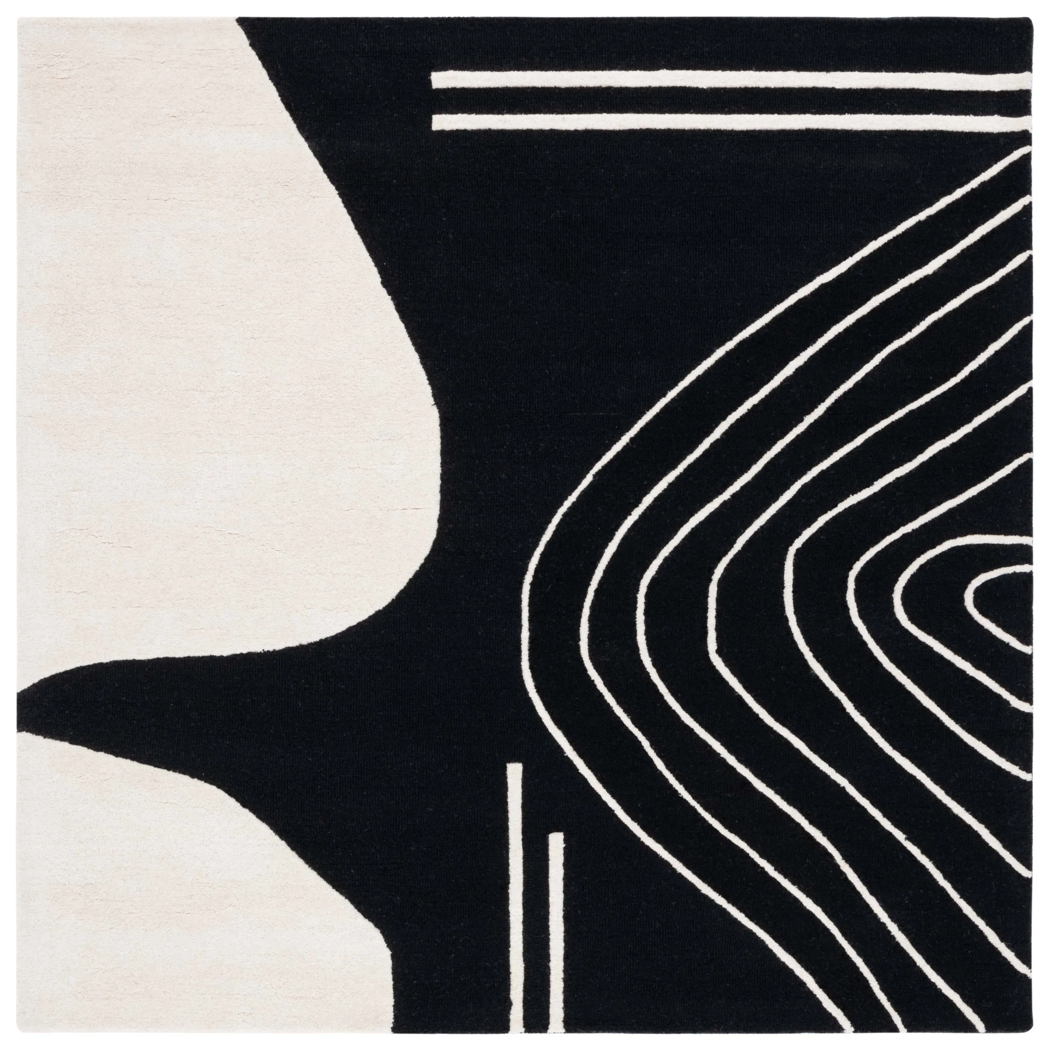 SAFAVIEH Handmade Rodeo Drive Abigayle Mid-Century Modern Wool Rug