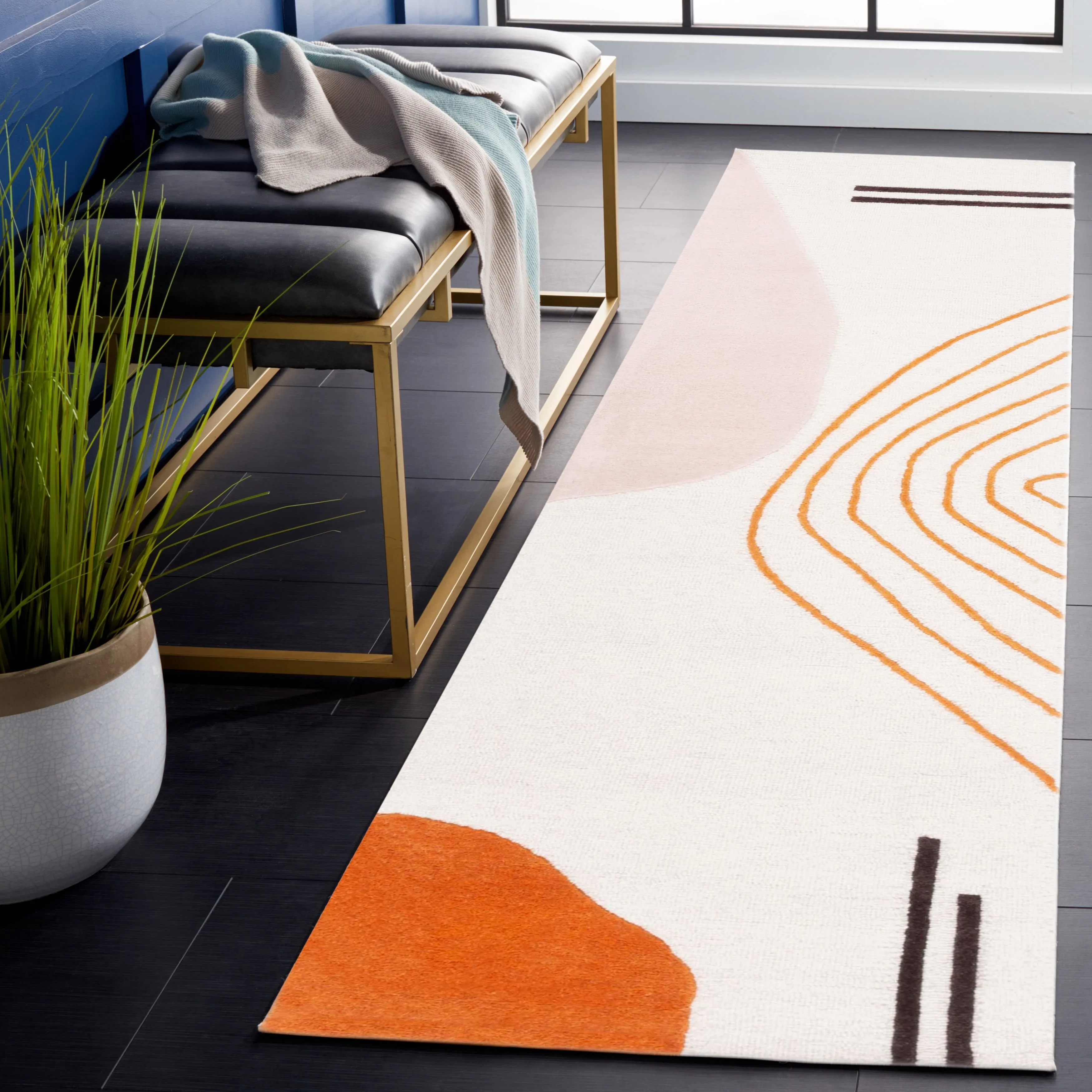 SAFAVIEH Handmade Rodeo Drive Abigayle Mid-Century Modern Wool Rug