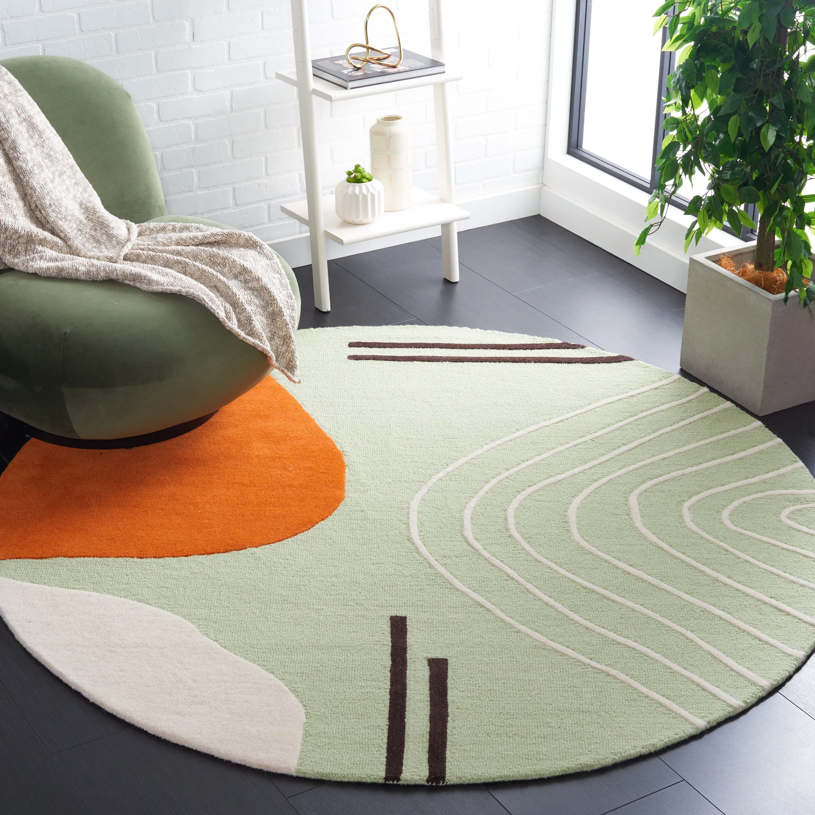 SAFAVIEH Handmade Rodeo Drive Abigayle Mid-Century Modern Wool Rug