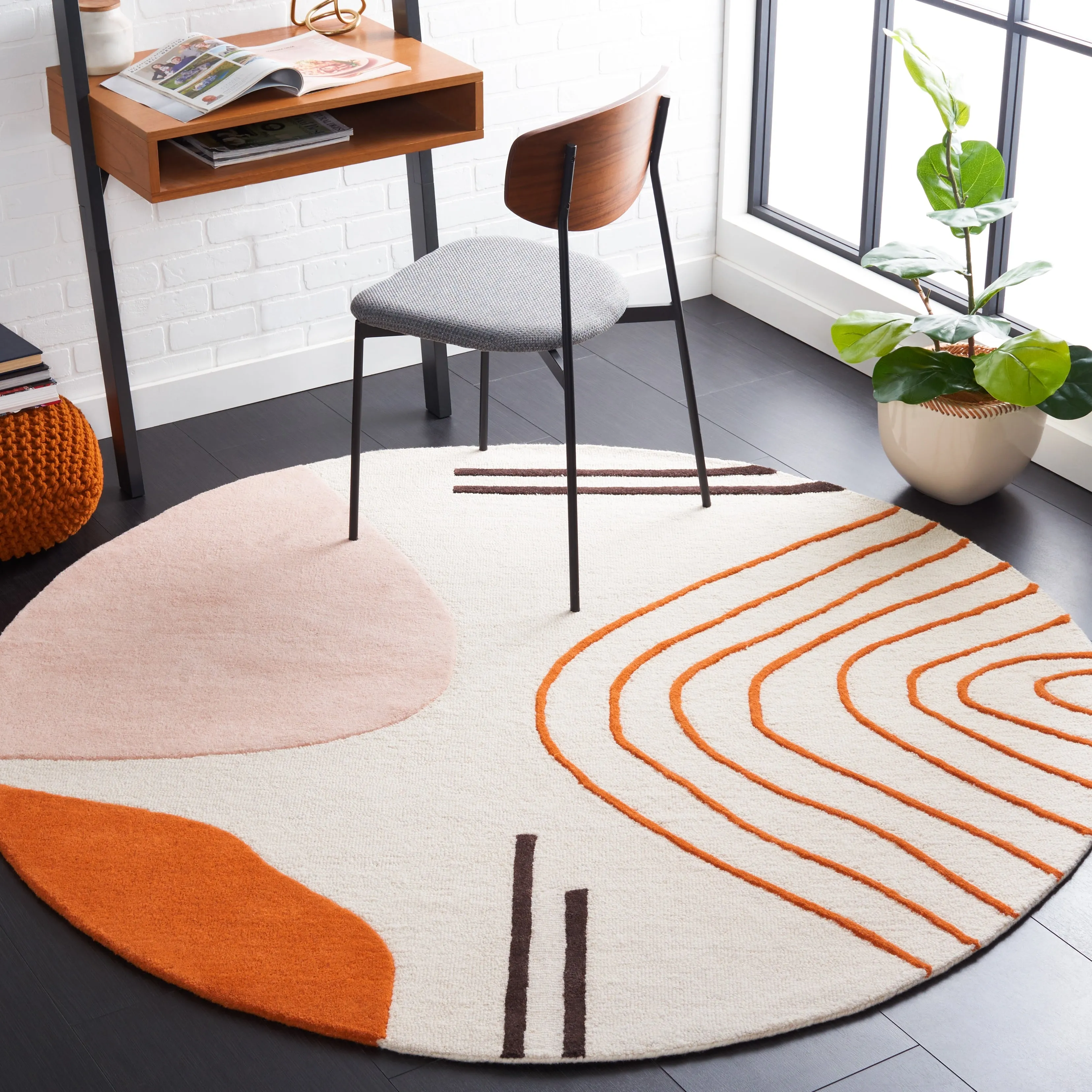SAFAVIEH Handmade Rodeo Drive Abigayle Mid-Century Modern Wool Rug