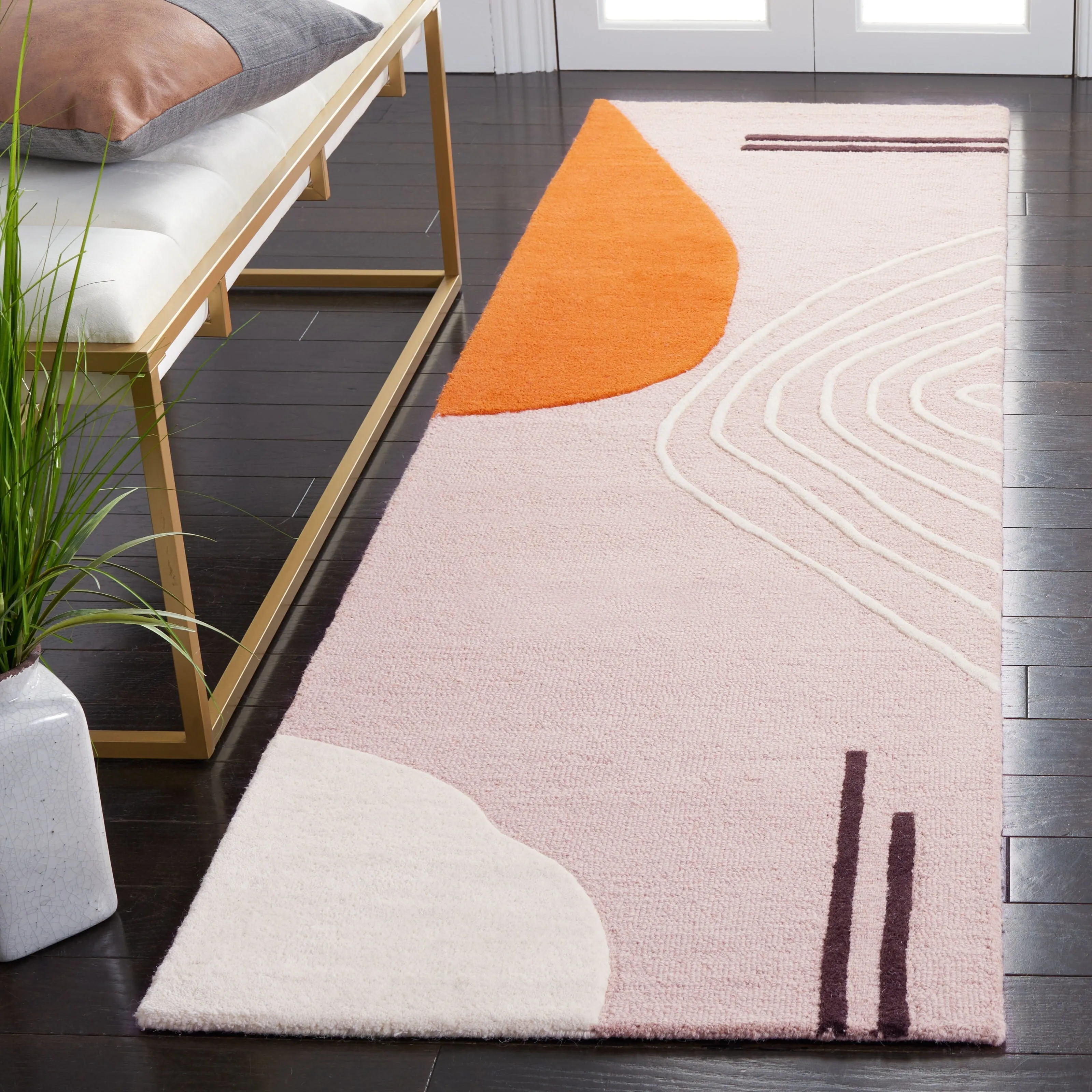 SAFAVIEH Handmade Rodeo Drive Abigayle Mid-Century Modern Wool Rug