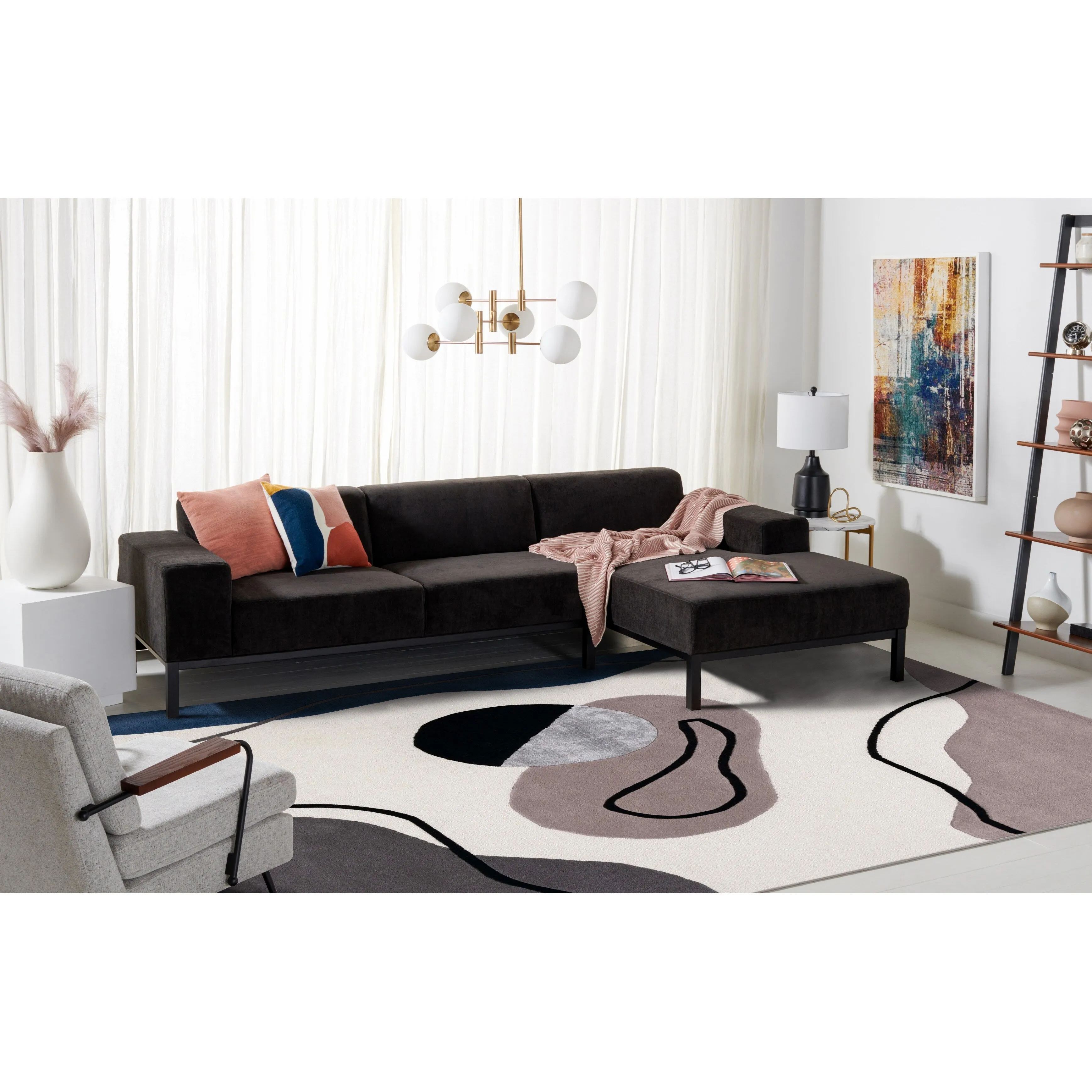 SAFAVIEH Handmade Rodeo Drive Keara Mid-Century Modern Wool Rug