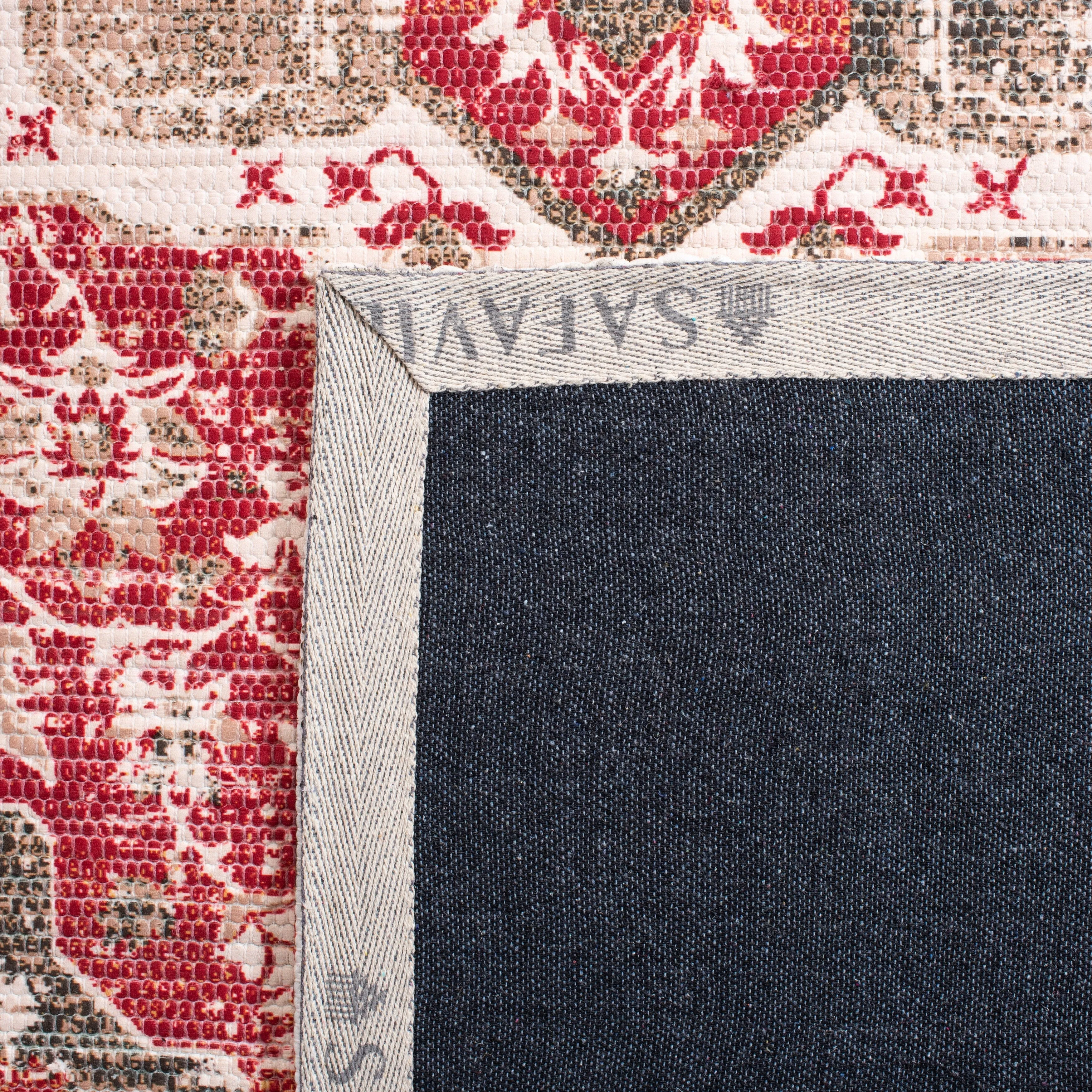 SAFAVIEH Handmade Saffron Ashlynn Traditional Oriental Distressed Cotton Rug