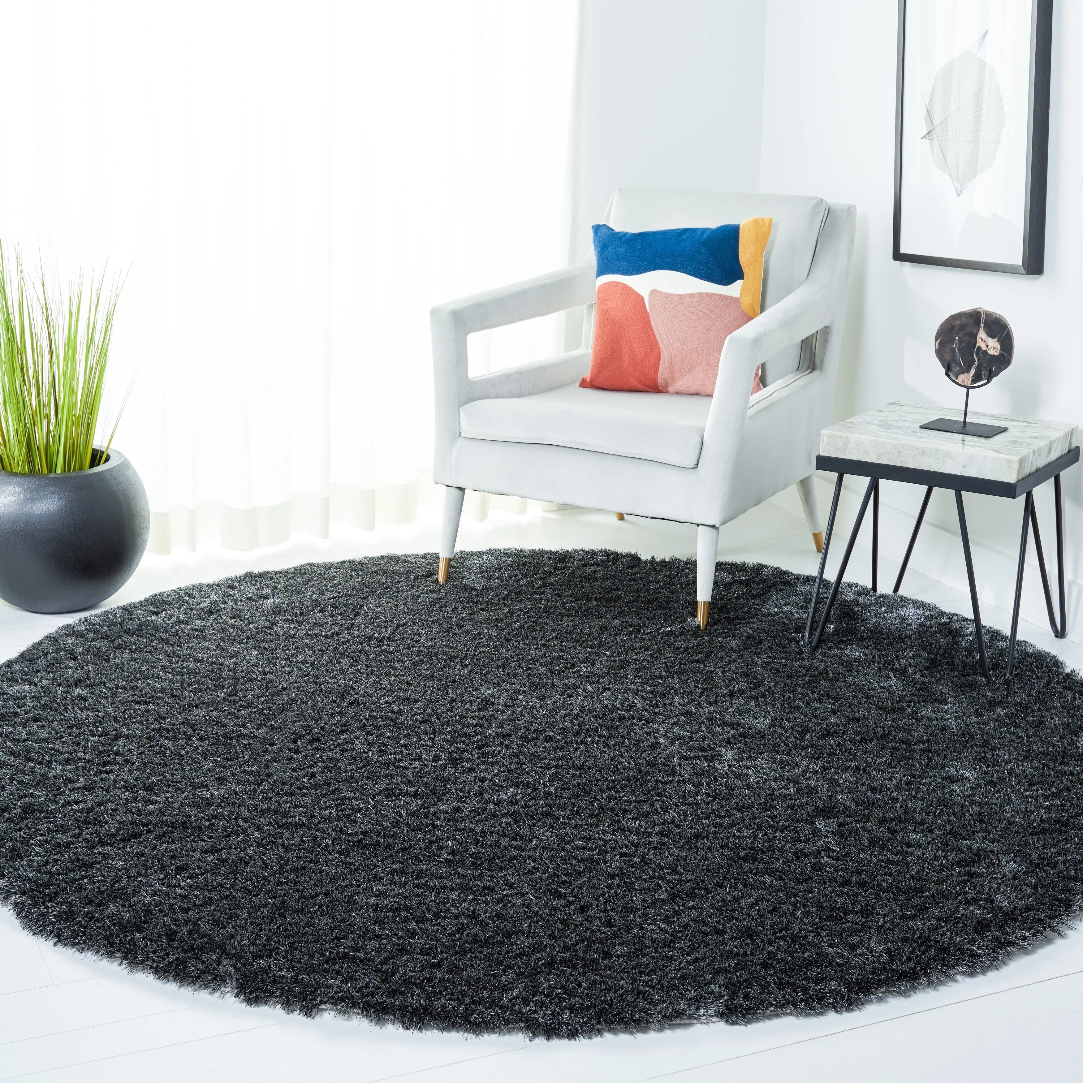 SAFAVIEH Handmade Shag Brooklyn Shag 2-inch Thick Rug