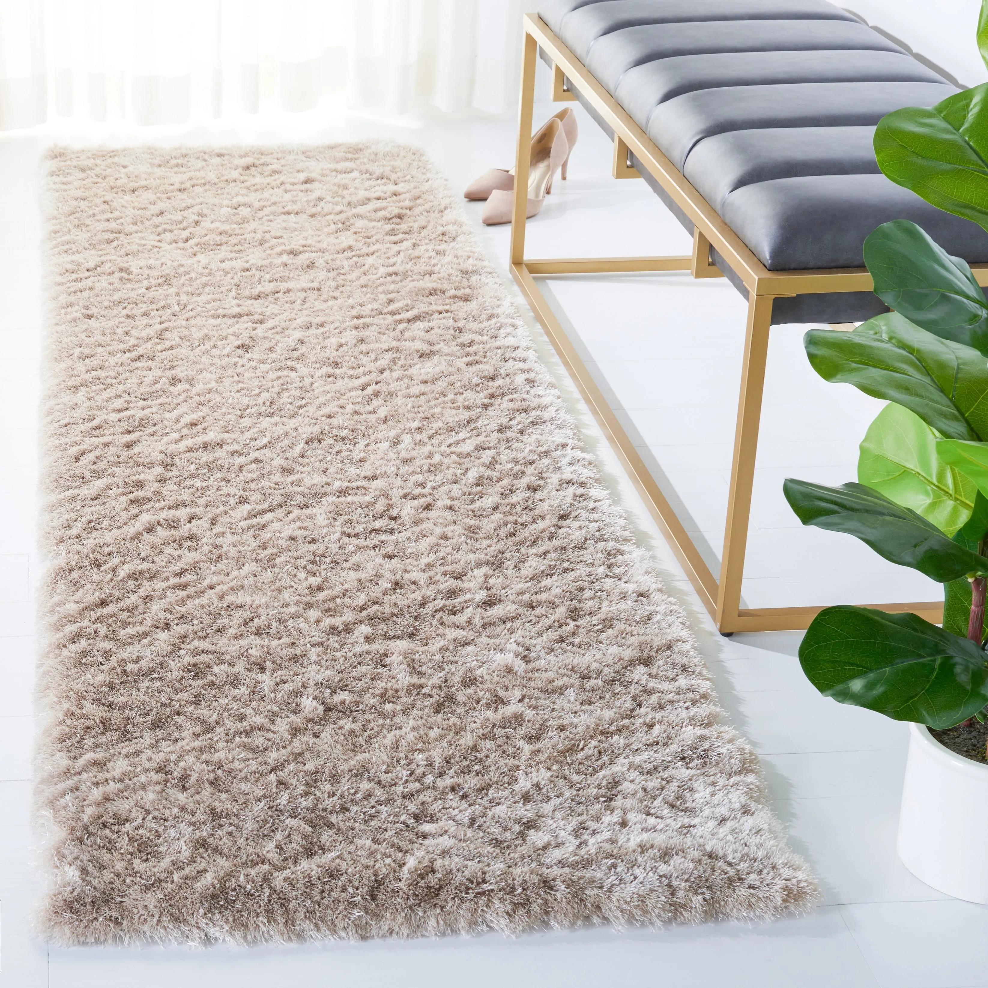 SAFAVIEH Handmade Shag Brooklyn Shag 2-inch Thick Rug