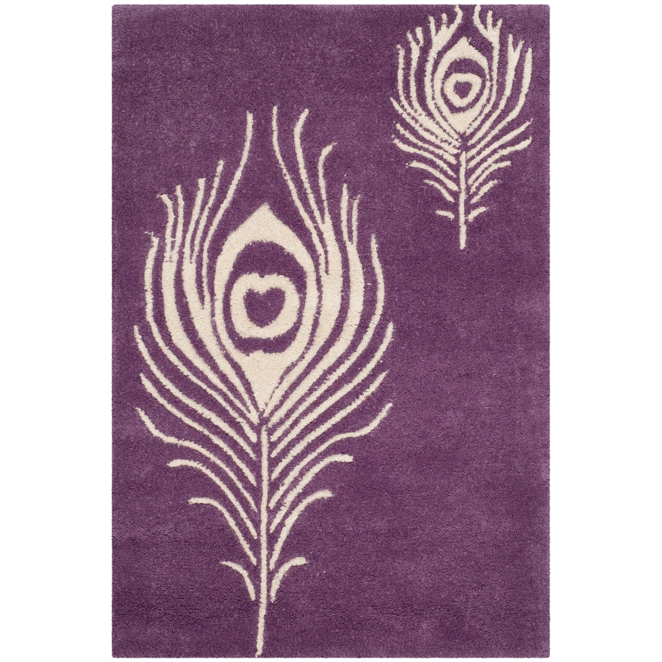 SAFAVIEH Handmade Soho Alyse Peacock Feather N.Z. Wool Rug