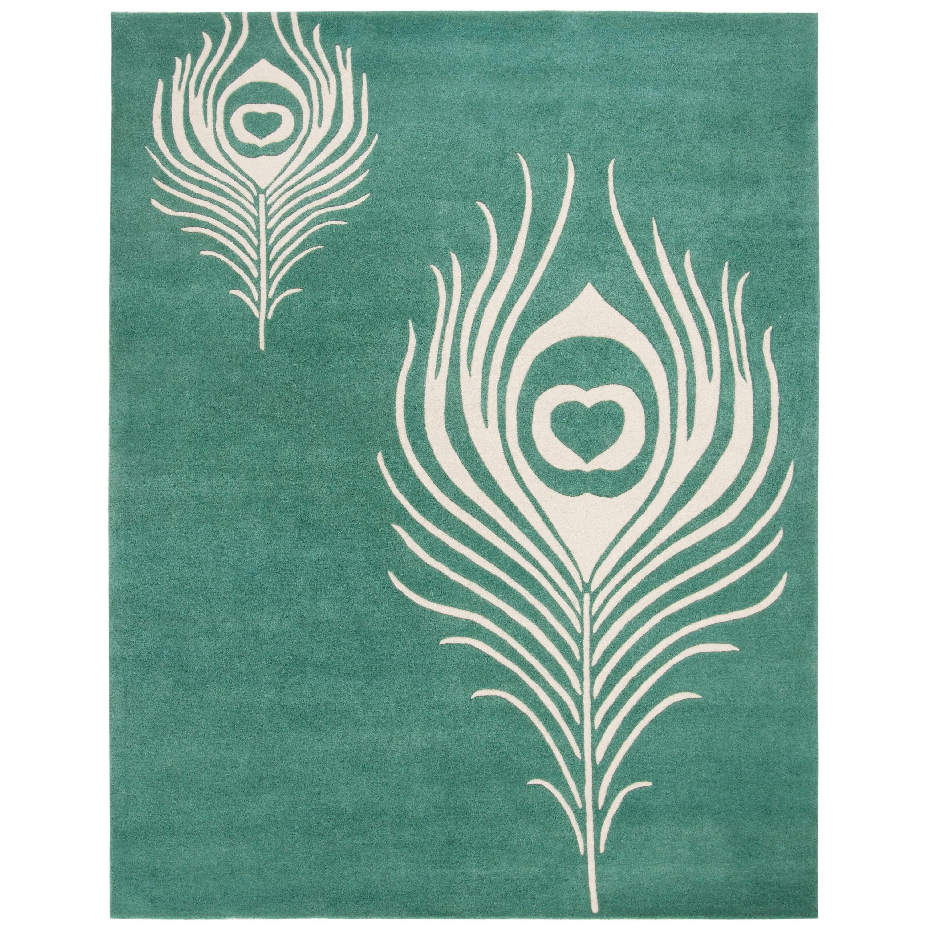 SAFAVIEH Handmade Soho Alyse Peacock Feather N.Z. Wool Rug