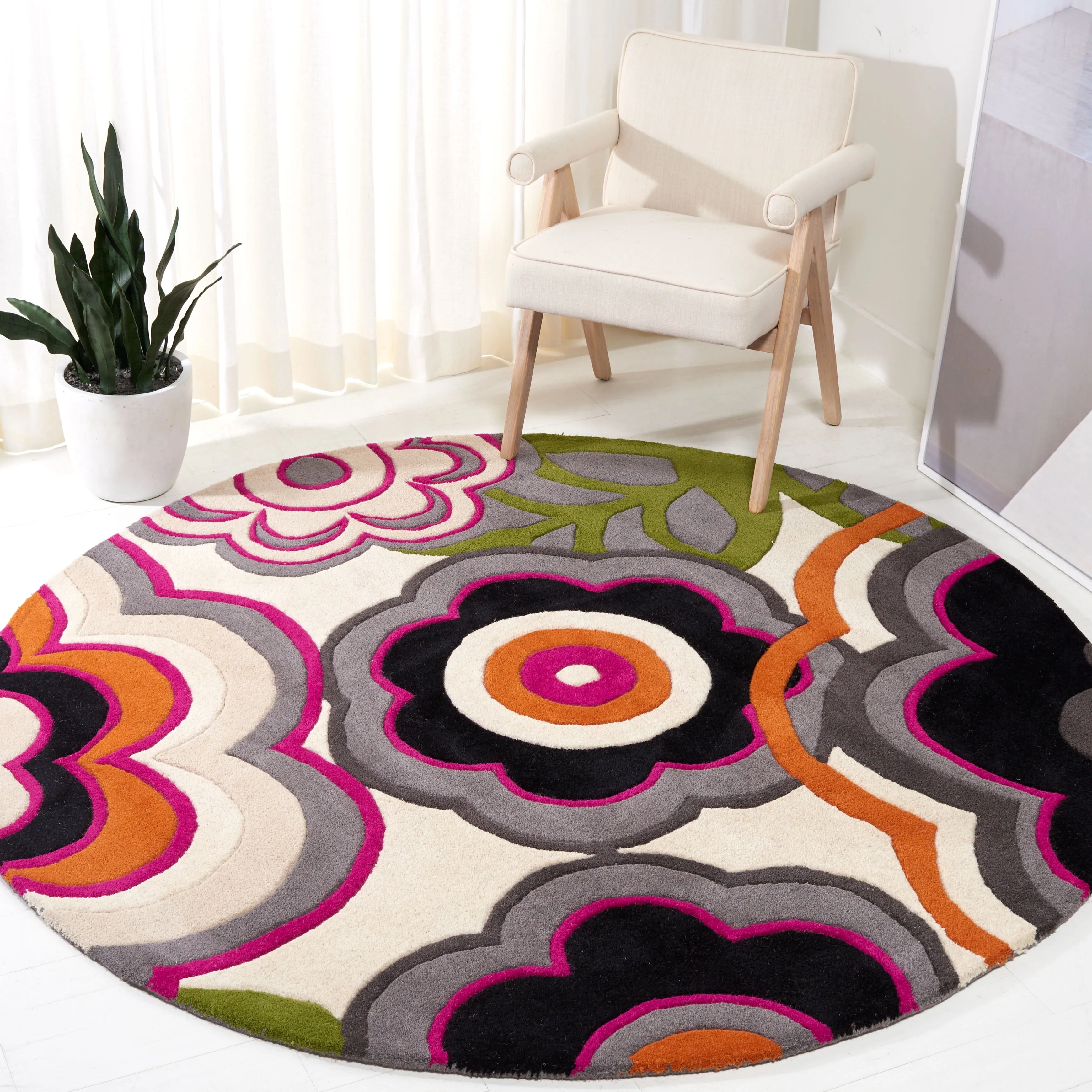 SAFAVIEH Handmade Soho Ashly Floral N.Z. Wool Rug