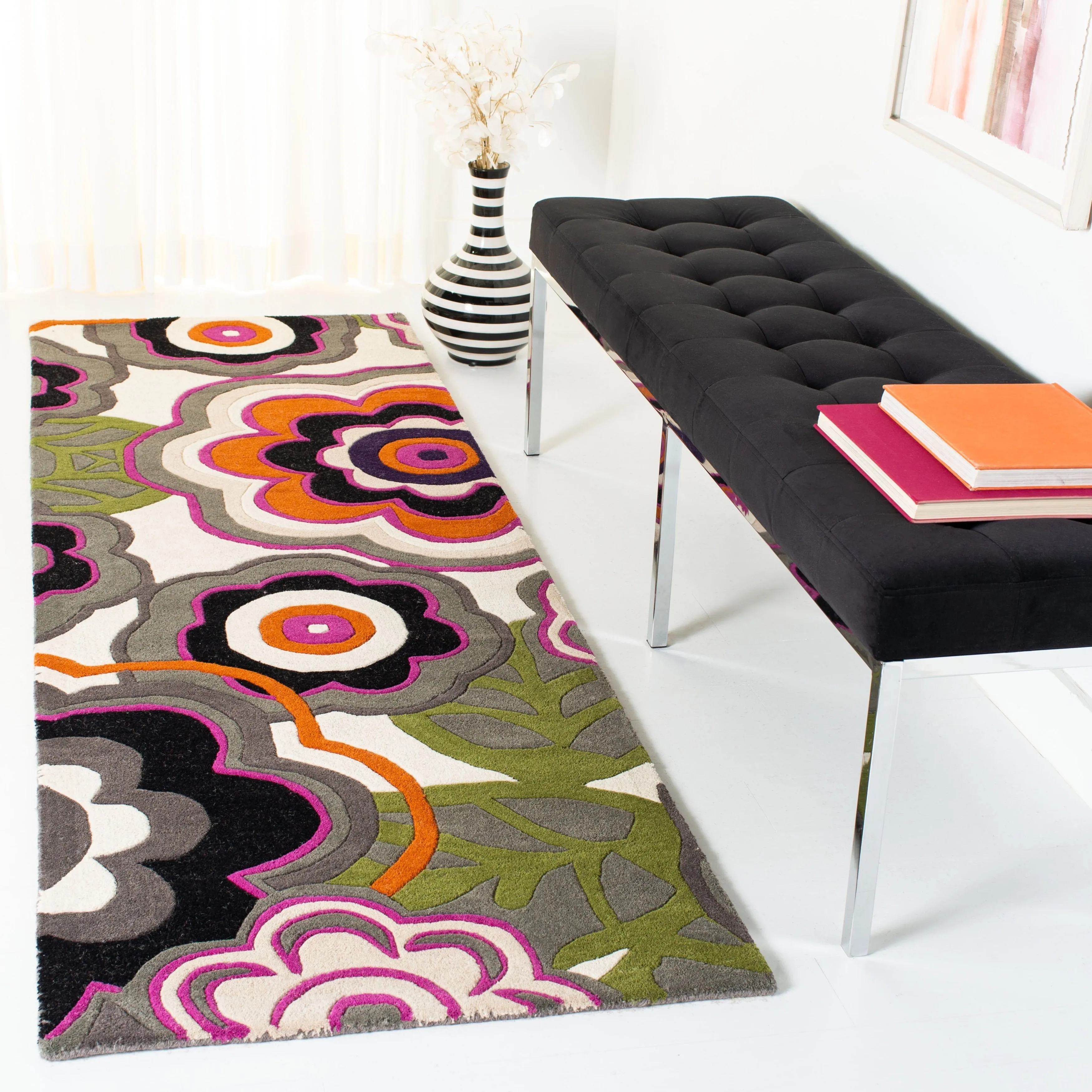 SAFAVIEH Handmade Soho Ashly Floral N.Z. Wool Rug