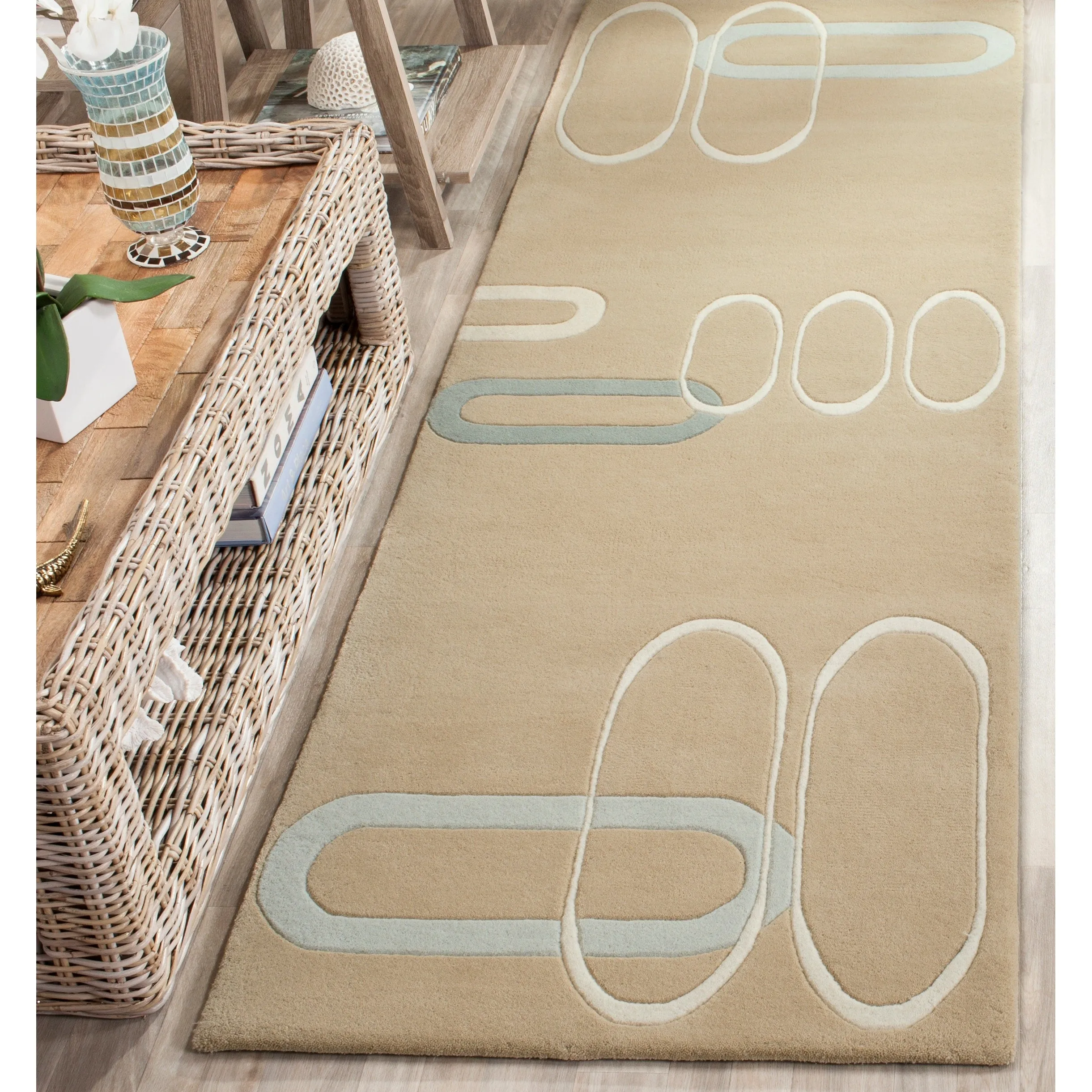 SAFAVIEH Handmade Soho Kalyn Ellipses Wool Rug