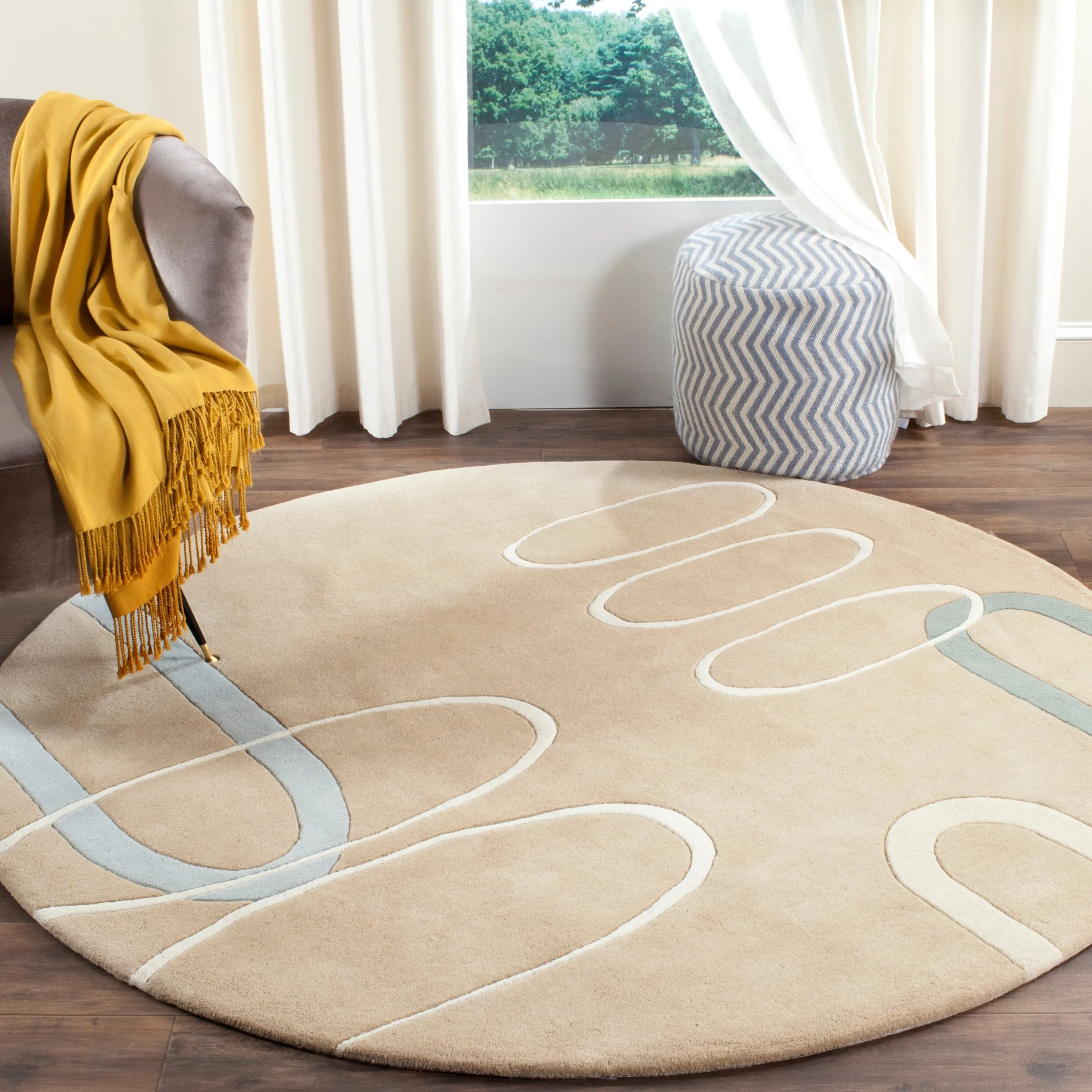 SAFAVIEH Handmade Soho Kalyn Ellipses Wool Rug