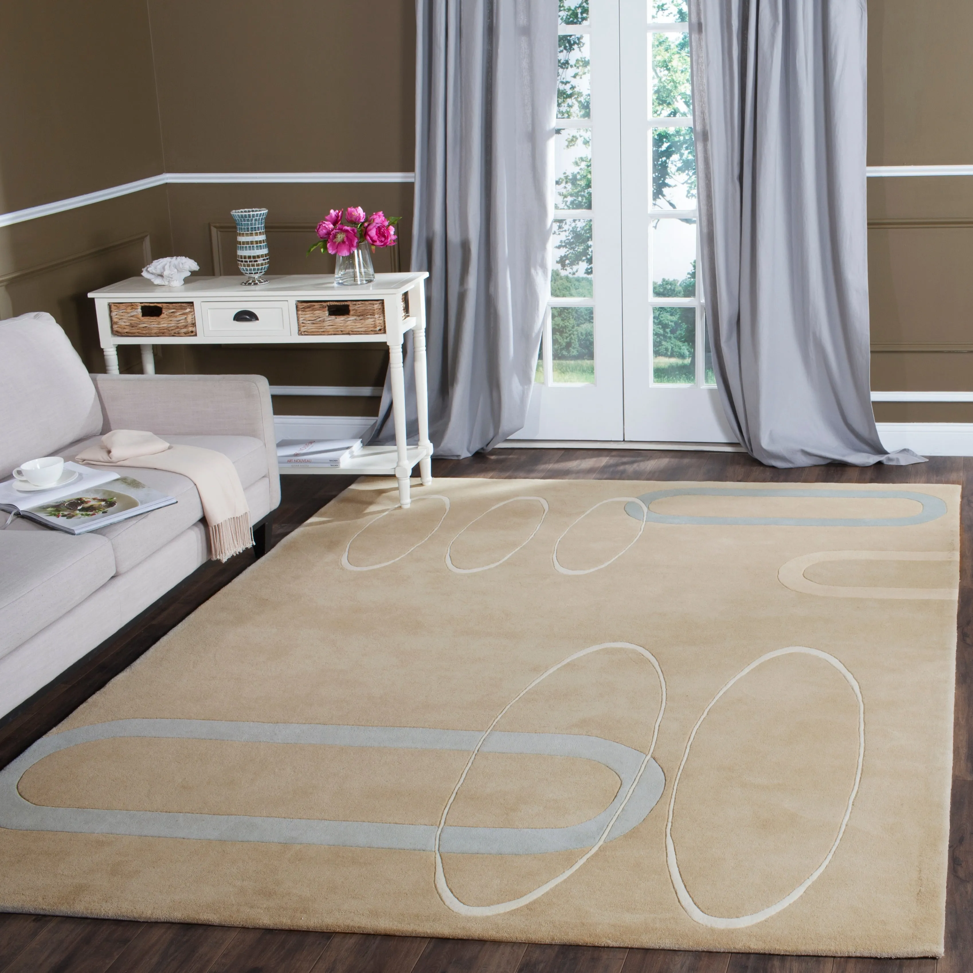 SAFAVIEH Handmade Soho Kalyn Ellipses Wool Rug