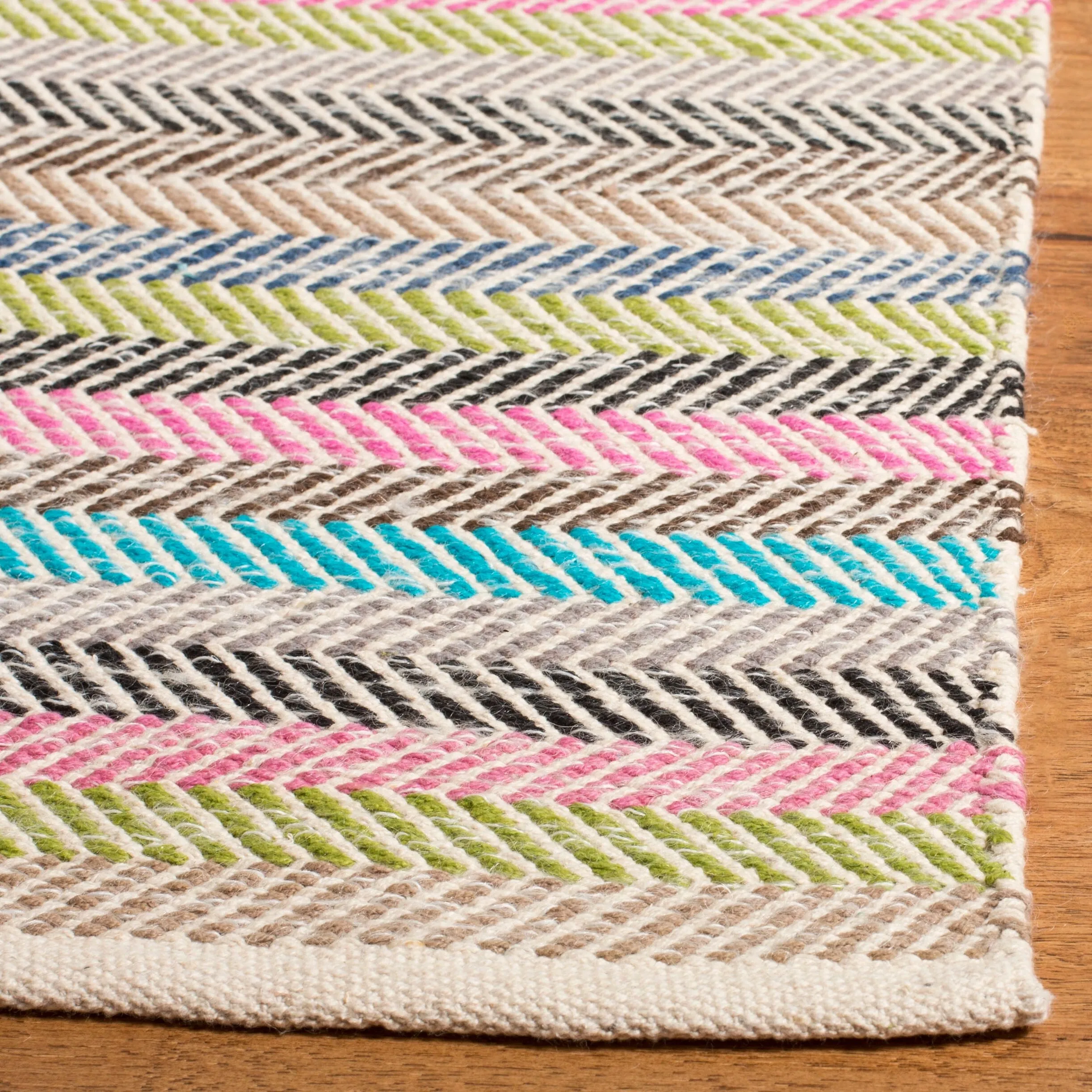 SAFAVIEH Handmade Striped Kilim Jenelle Stripe Wool Rug