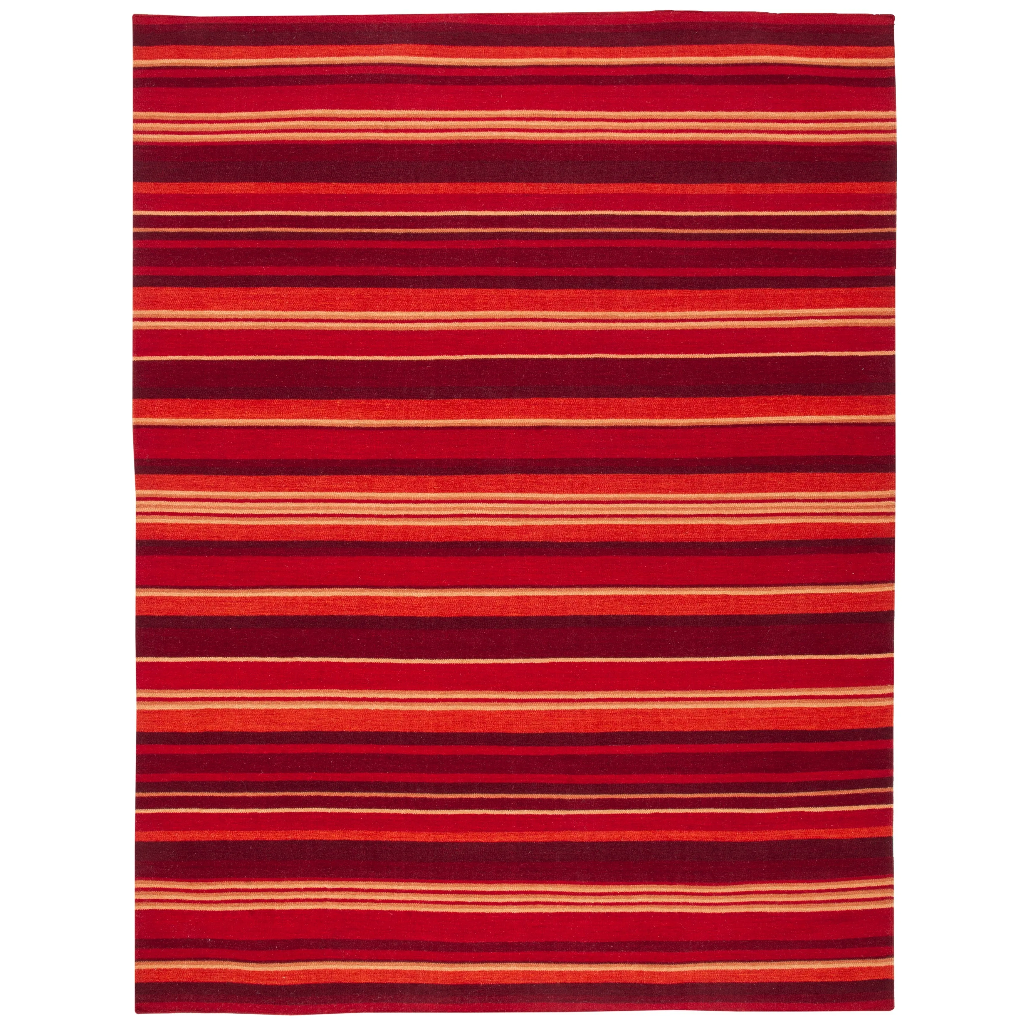 SAFAVIEH Handmade Striped Kilim Torrie Casual Wool Rug