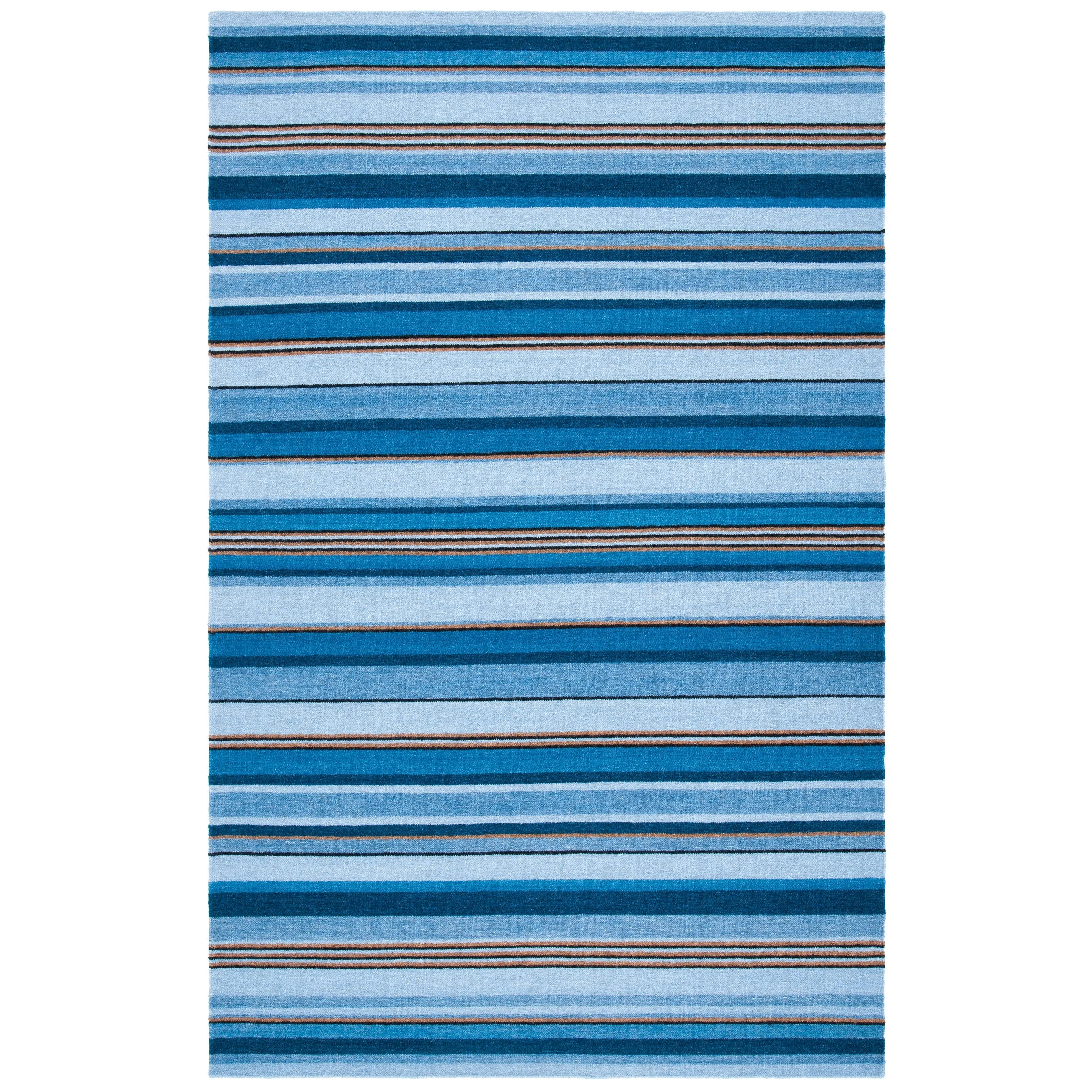 SAFAVIEH Handmade Striped Kilim Torrie Casual Wool Rug