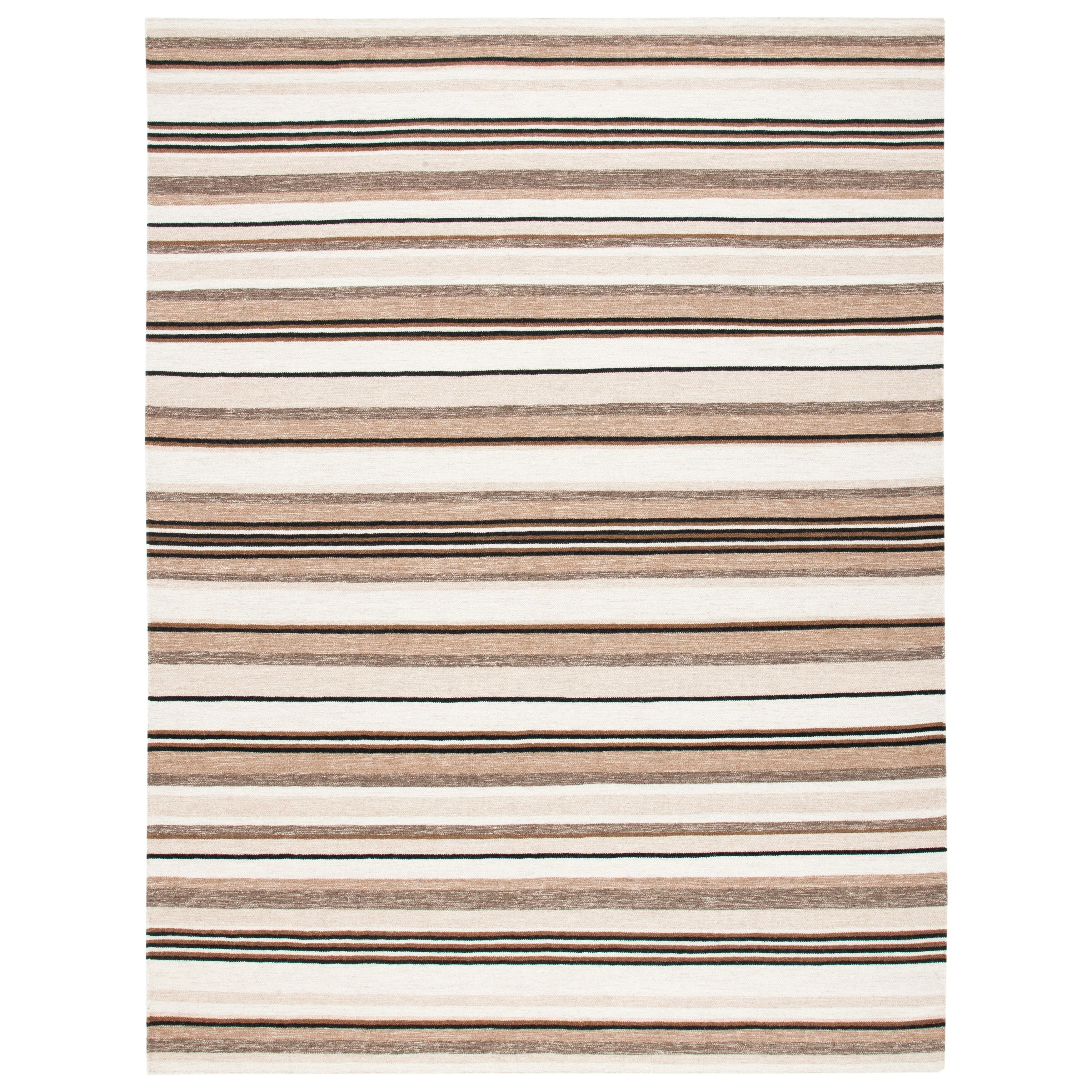 SAFAVIEH Handmade Striped Kilim Torrie Casual Wool Rug